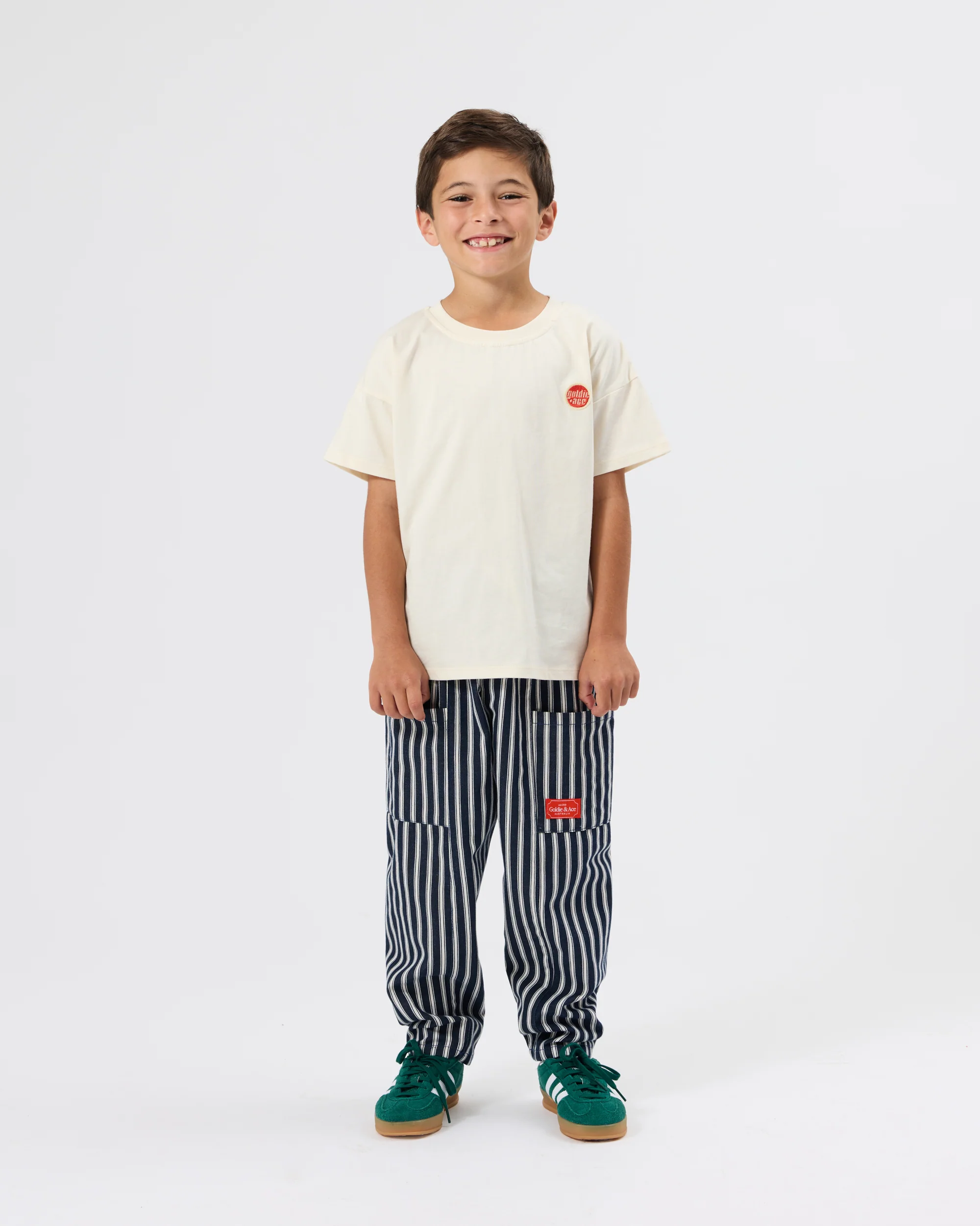 Railroad Stripe Kit Pocket Pant Indigo - Image 3