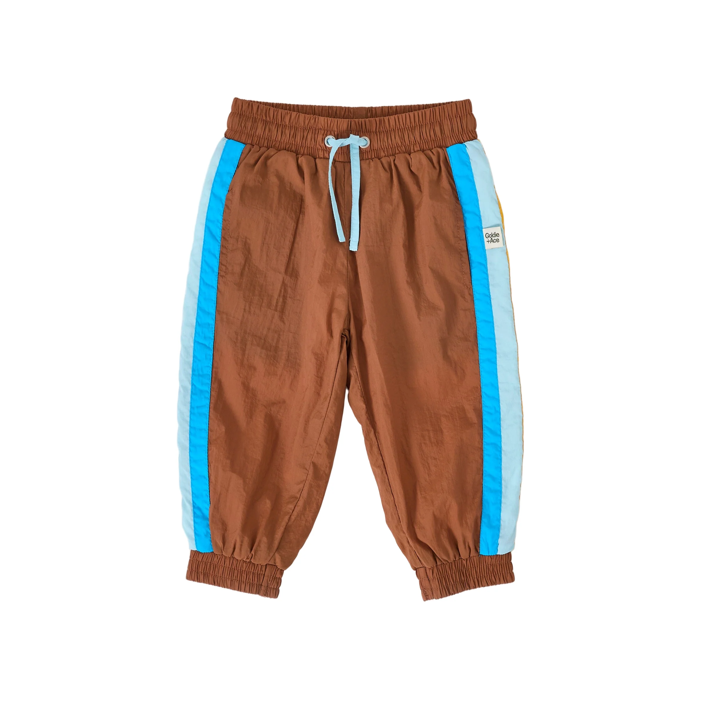 Goldie + Ace Retro Lightweight Sporty Pants Brown