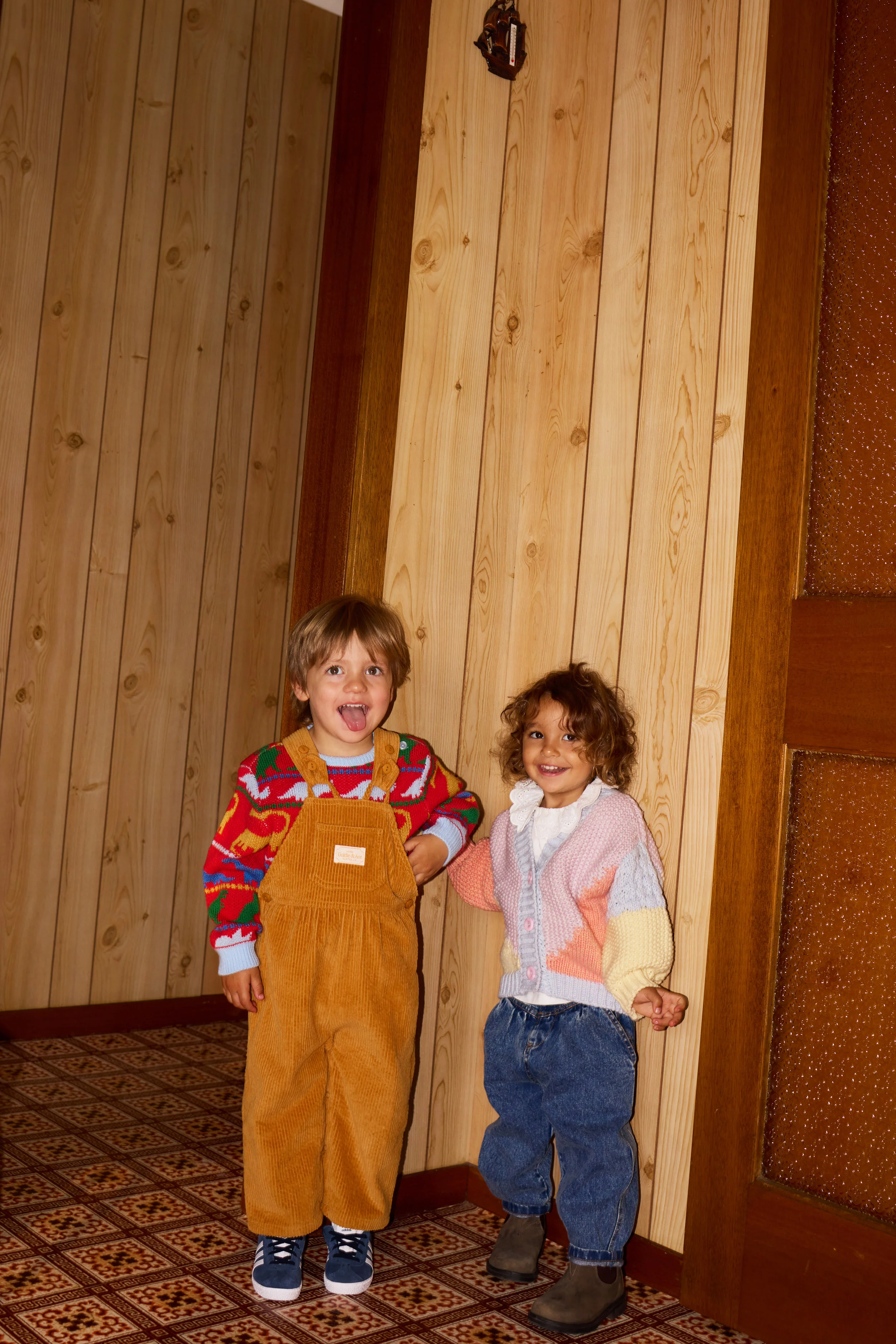 Goldie + Ace Sammy Corduroy Overalls Golden - Image 2
