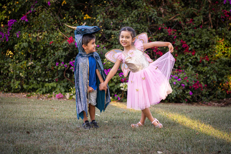 Gold Sequins Butterfly Dress and Wings | Size 5-7 - Image 5