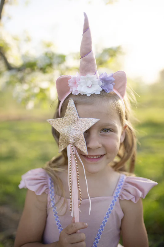 Pink Shimmer Unicorn Dress and Headband - Image 2