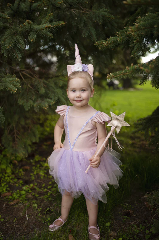 Pink Shimmer Unicorn Dress and Headband - Image 6