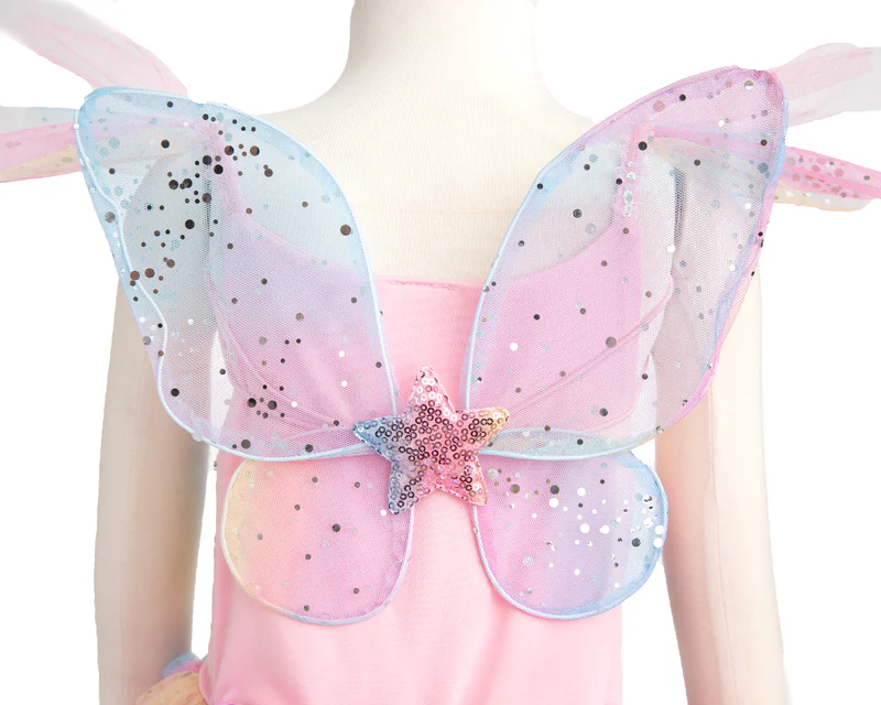Rainbow Fairy Dress with Wings - Image 9