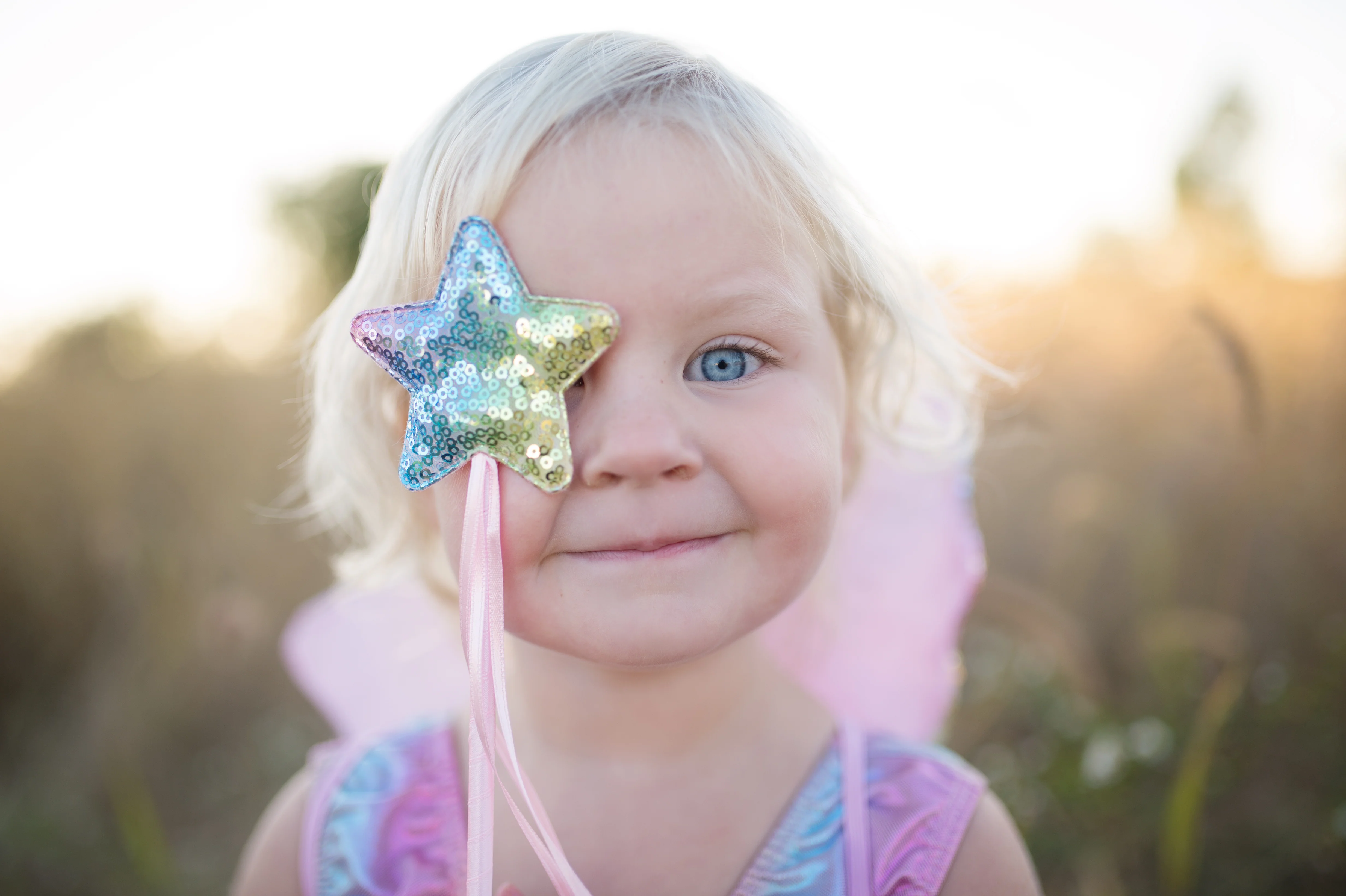 Rainbow Sequins Skirt with Wings & Wand - Size 4-6 - Image 4