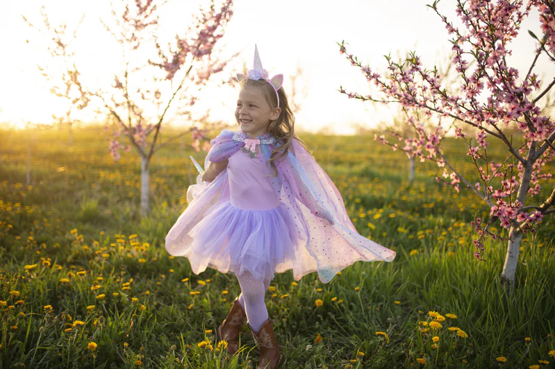 Rainbow Unicorn Cape & Headband - Size 4-6 - Image 9