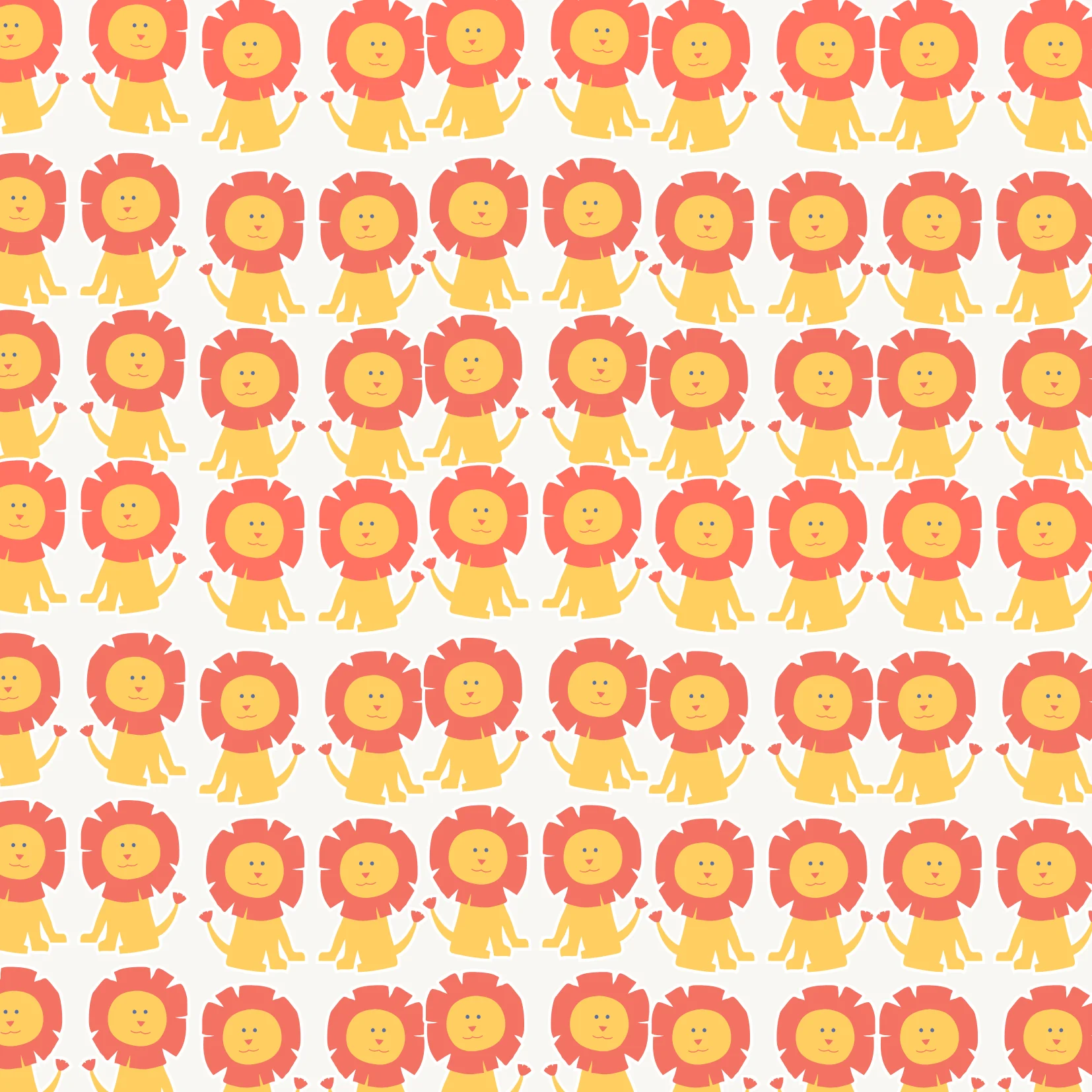 Greeting Card - Lions