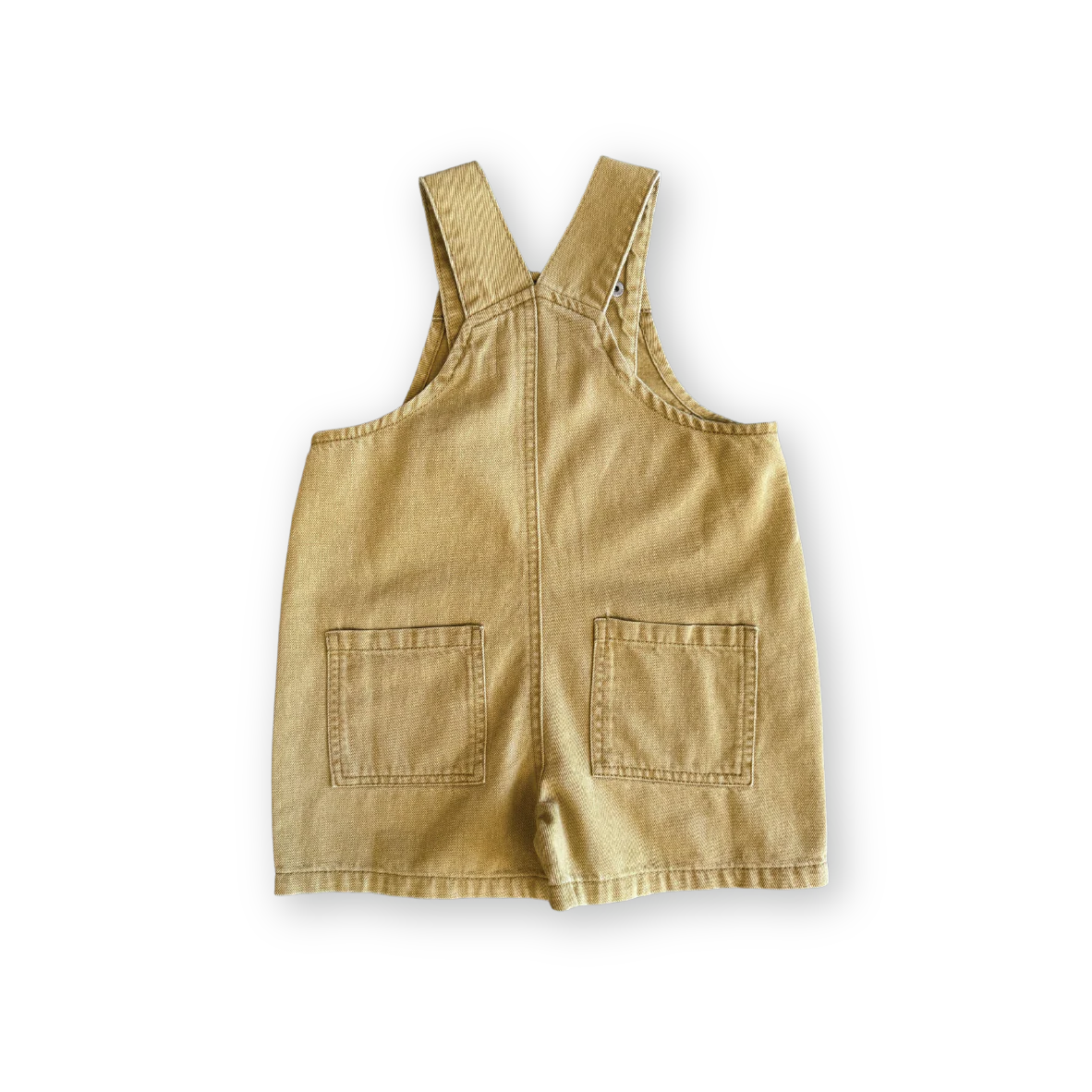 Everyday Twill Short Overalls - Mustard - Image 4