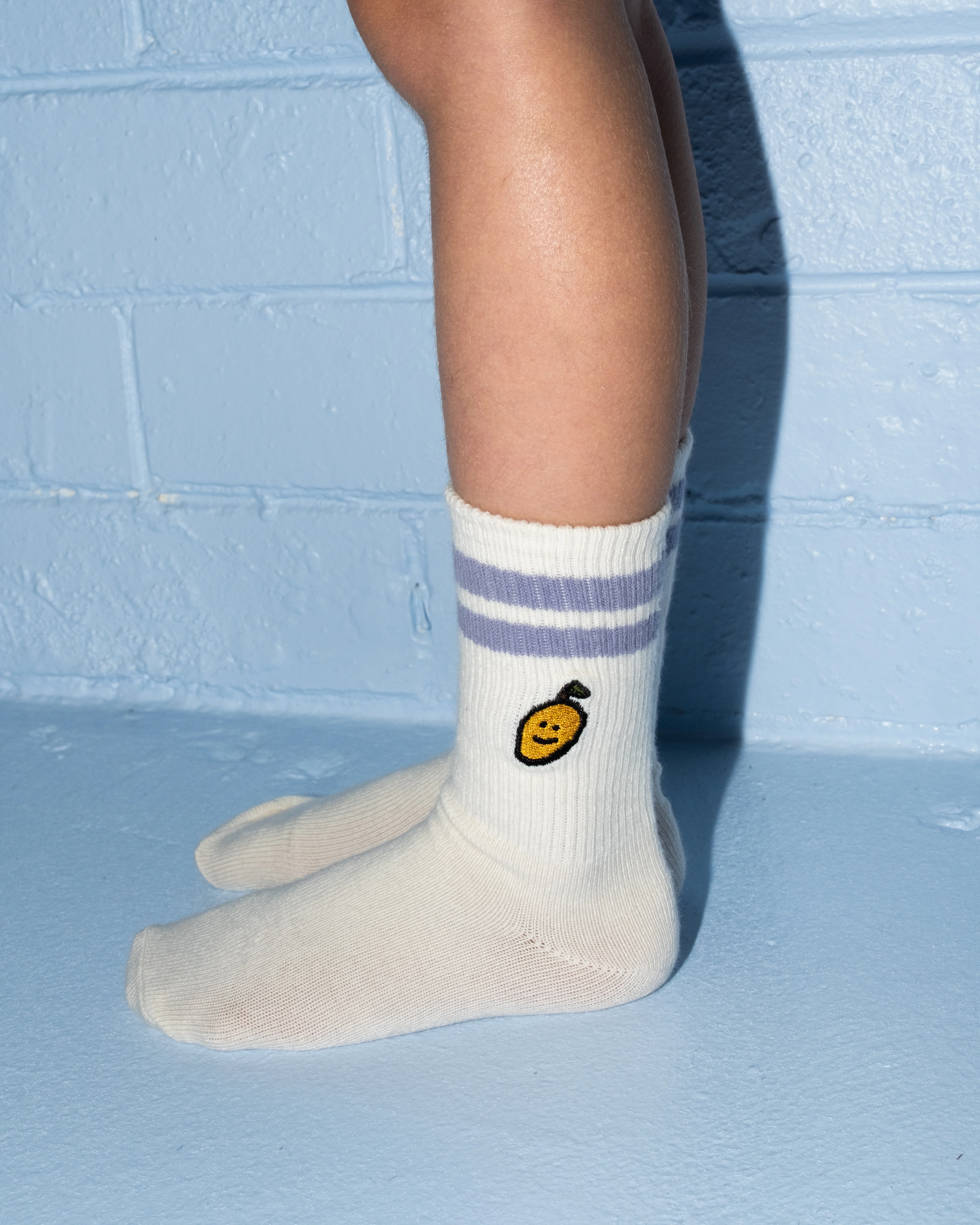 Cotton Fruit Salad Socks 2pk - Milk - Image 4