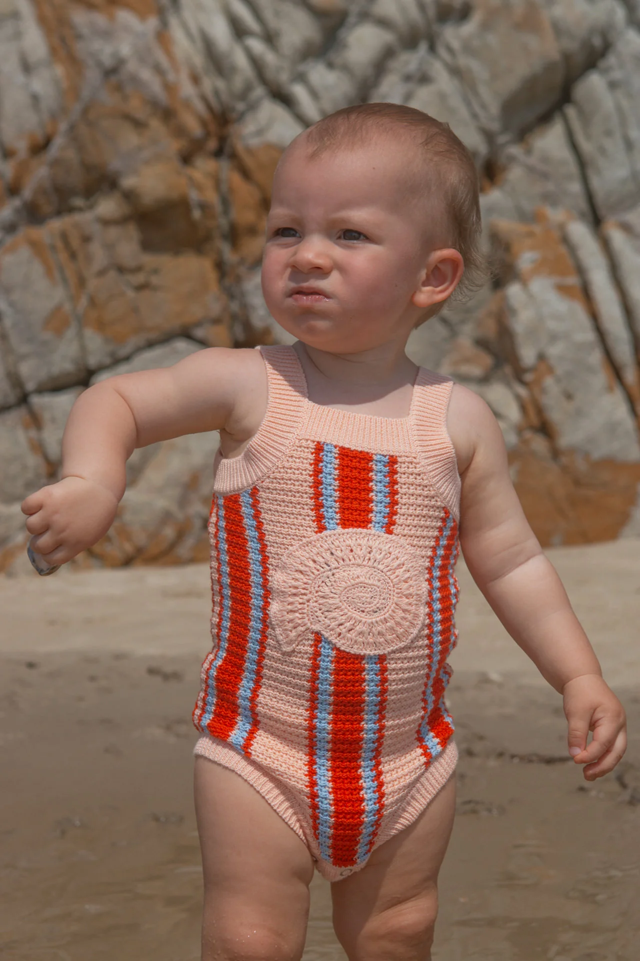 Organic Island Stripe Shell Singletsuit - Image 2