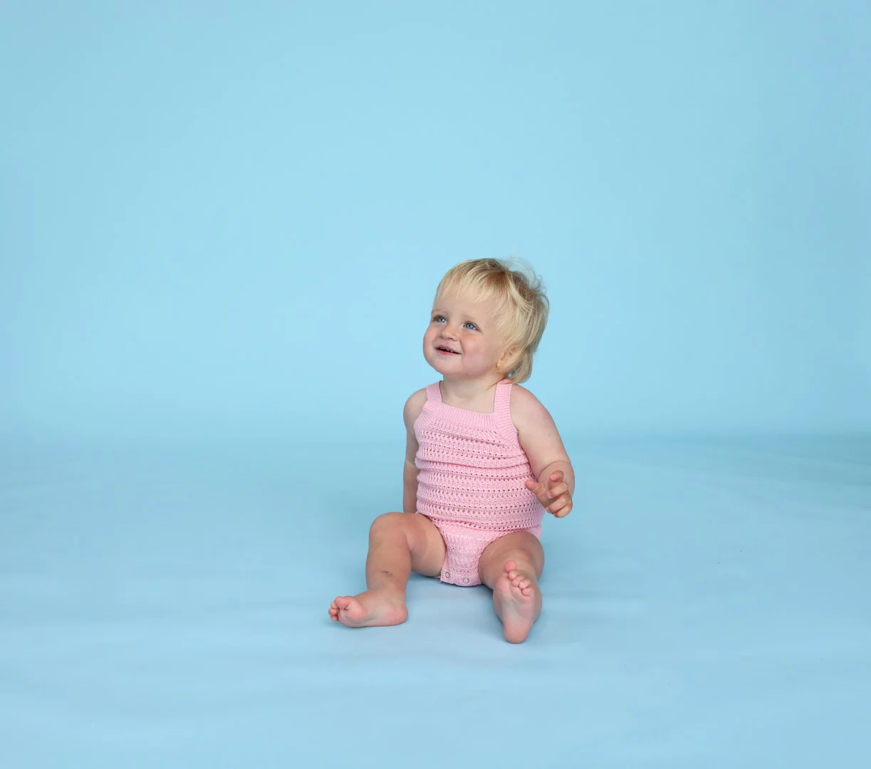 Grown Knitted Organic Singletsuit - Blossom - Image 2