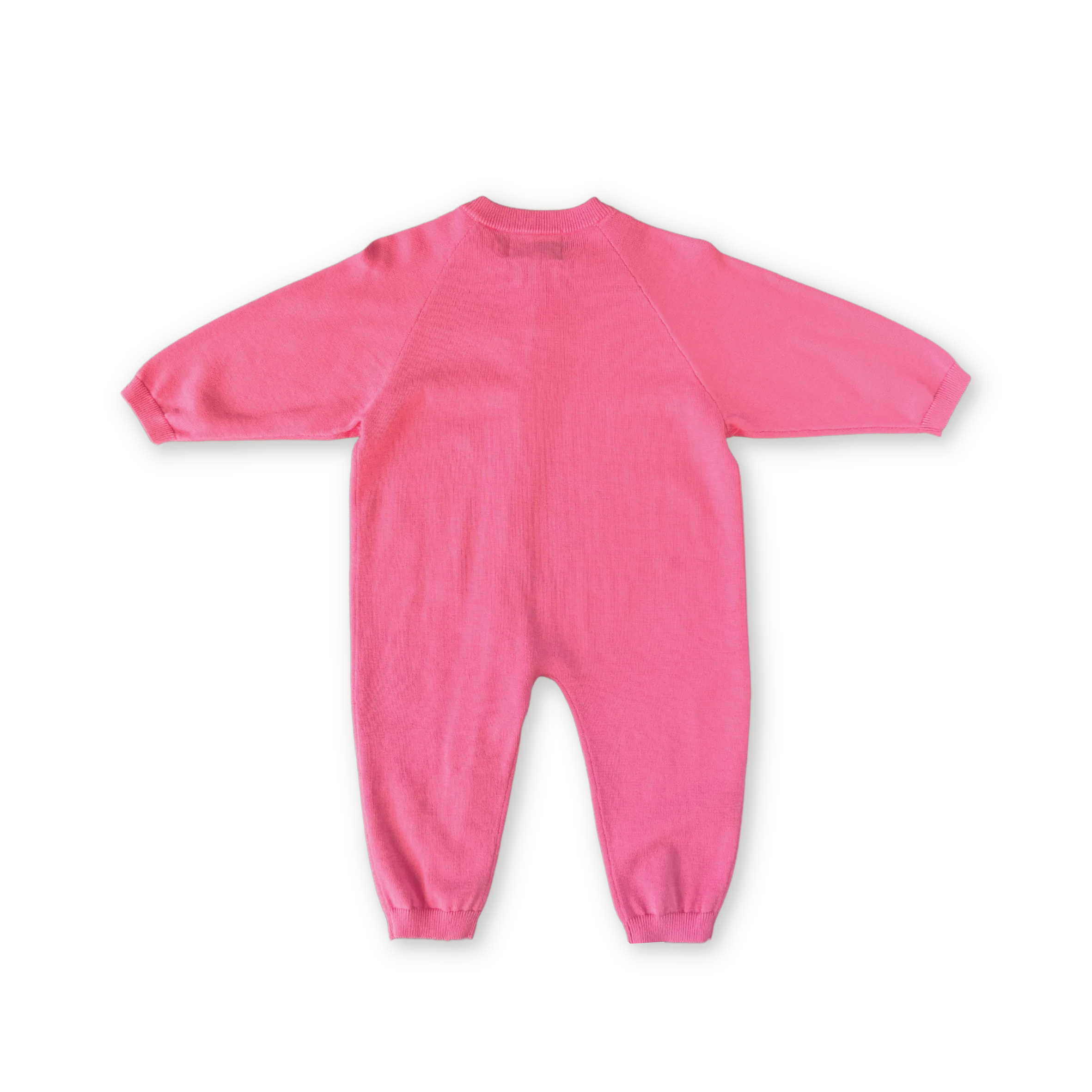Organic Knit Zip Starsuit - Bright Sorbet - Image 6