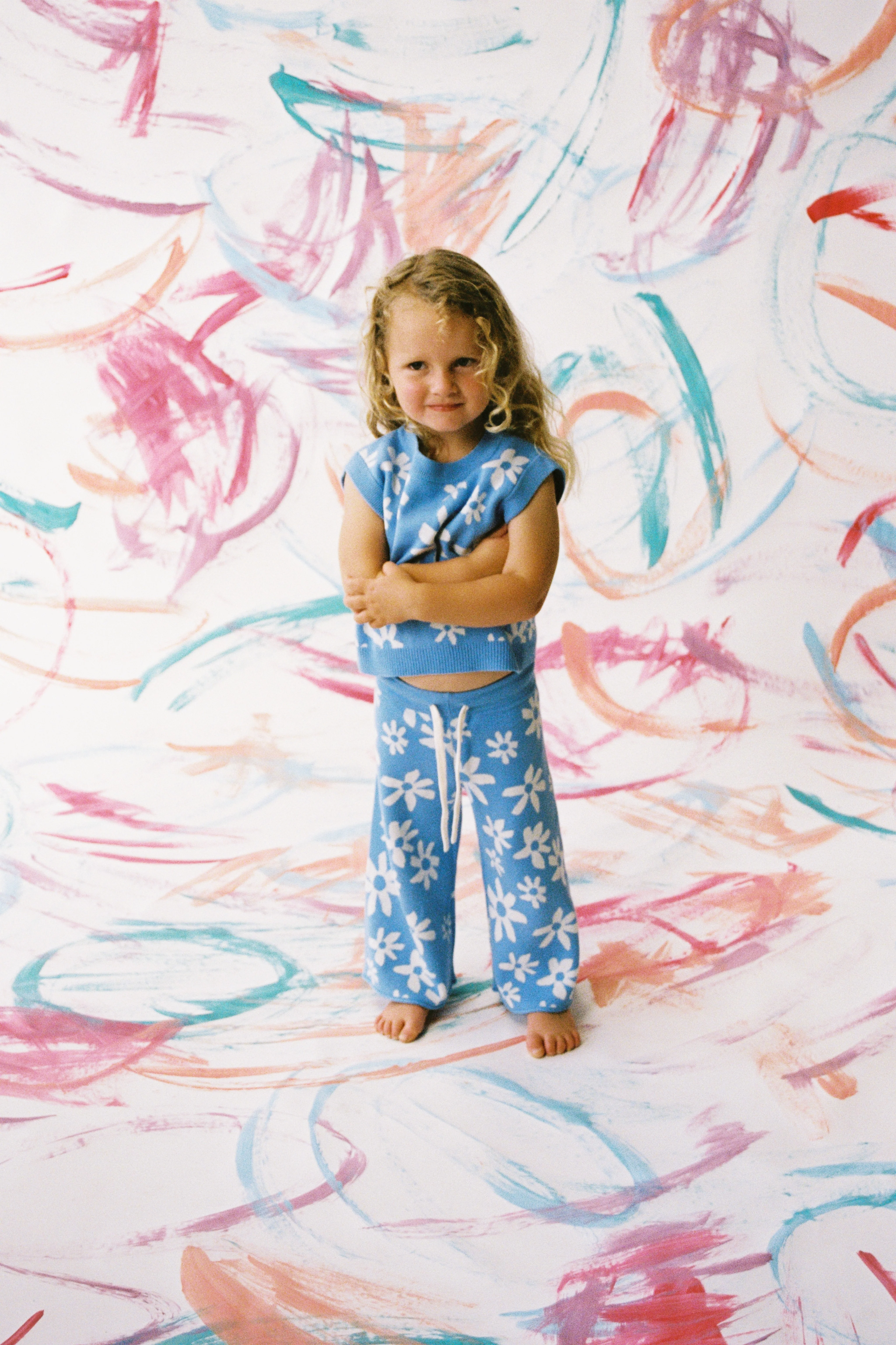Organic Knit Vest - Wild Flower - Image 5