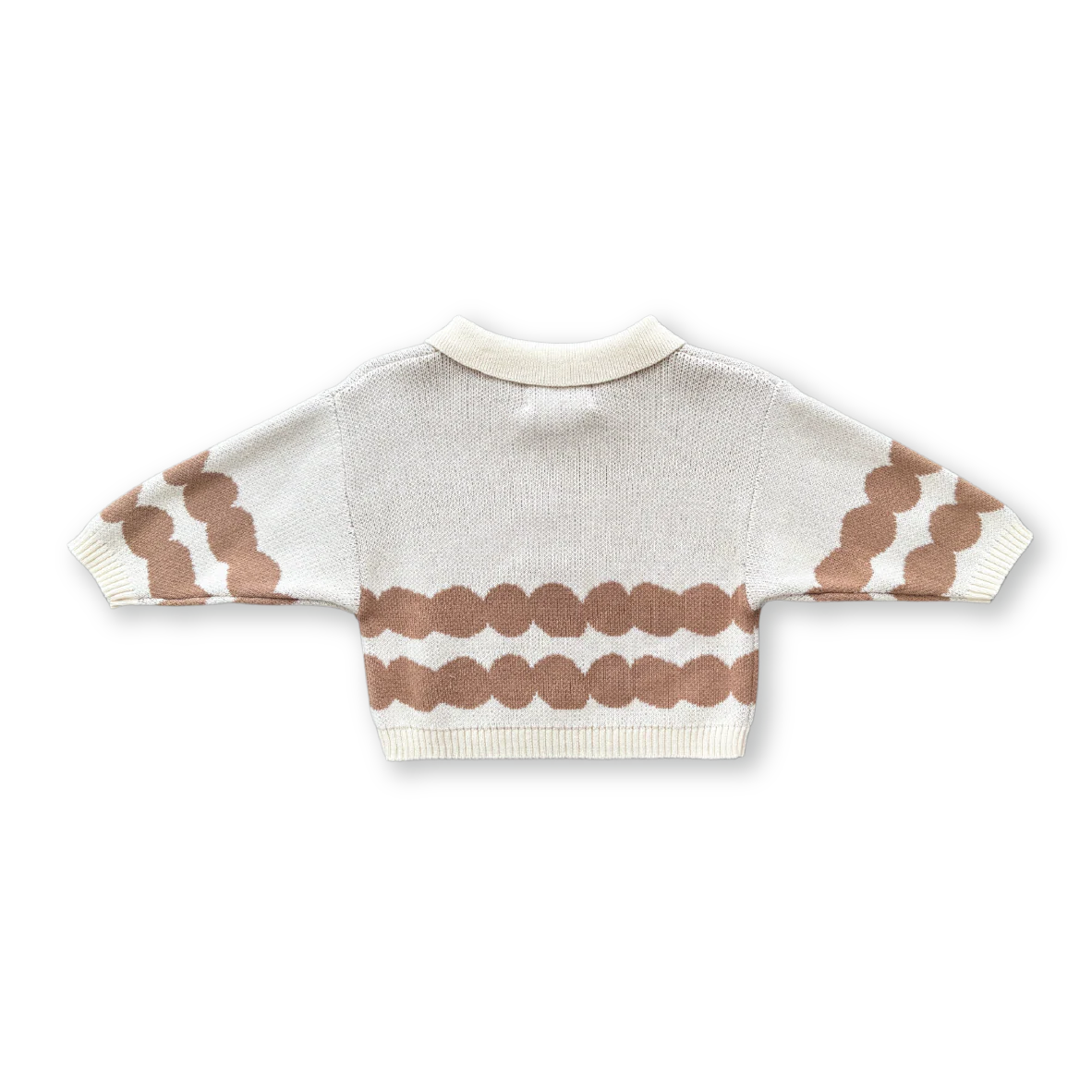 Pebble Collar Pull Over - Milk & Clay - Image 4