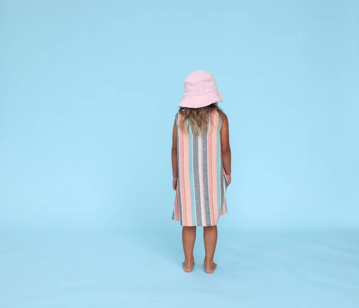 Grown Summer Stripe Shift Cotton Dress - Image 3