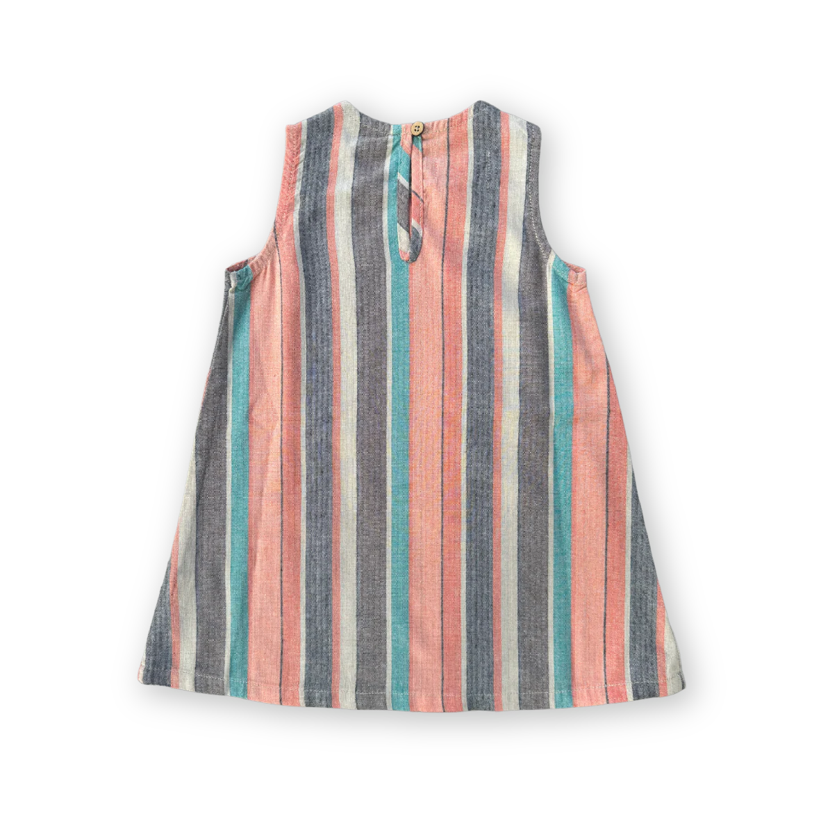 Grown Summer Stripe Shift Cotton Dress - Image 5