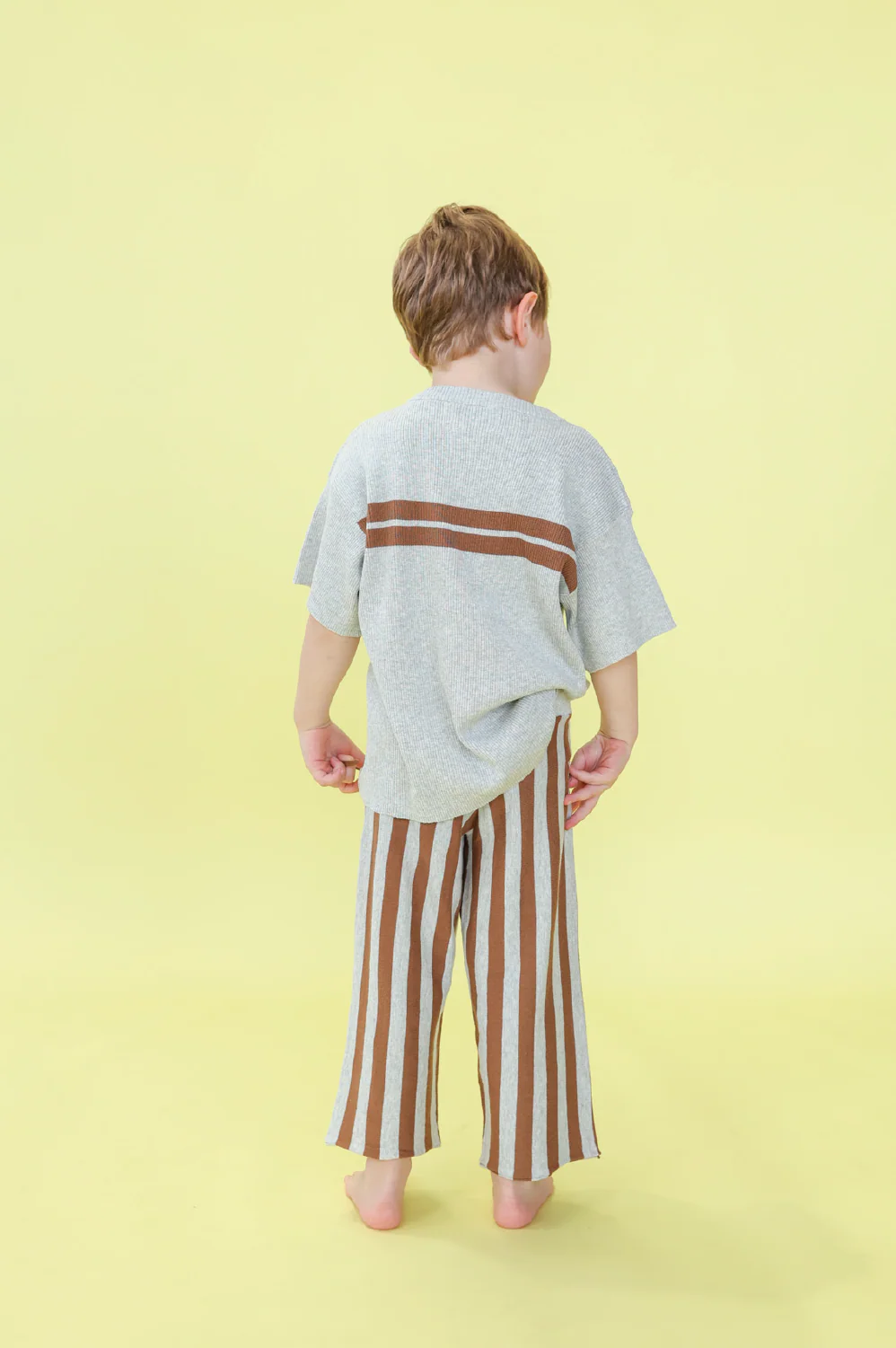 Twin Striped Ribbed Tee - Image 4