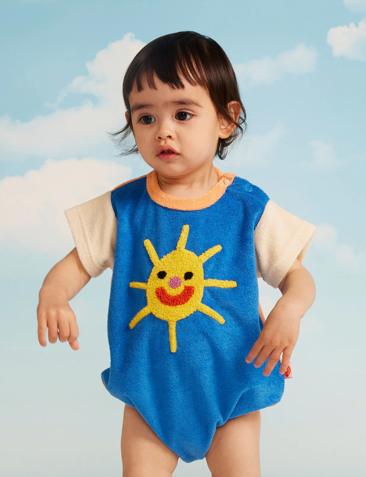 Happy Camper Terry Short Sleeve Bodysuit - Image 2