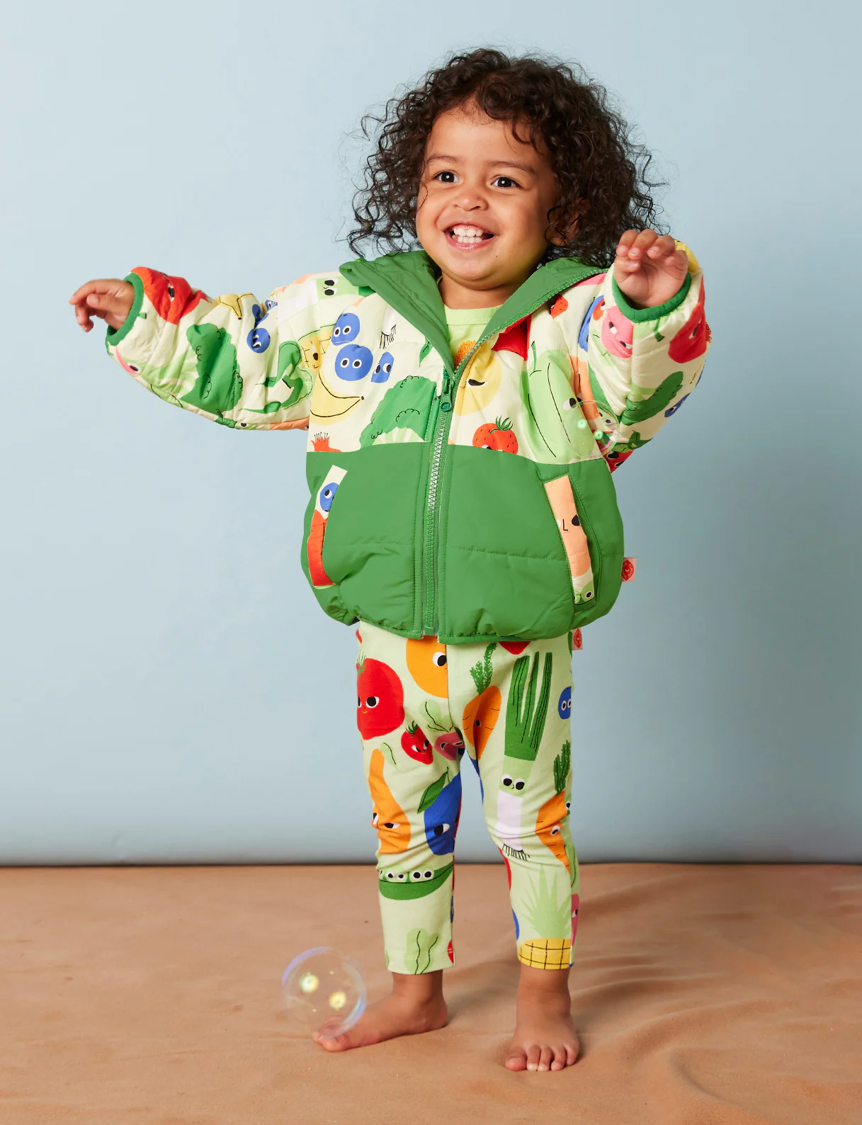 Kids Puffer Jacket - Happy Harvest - Image 2