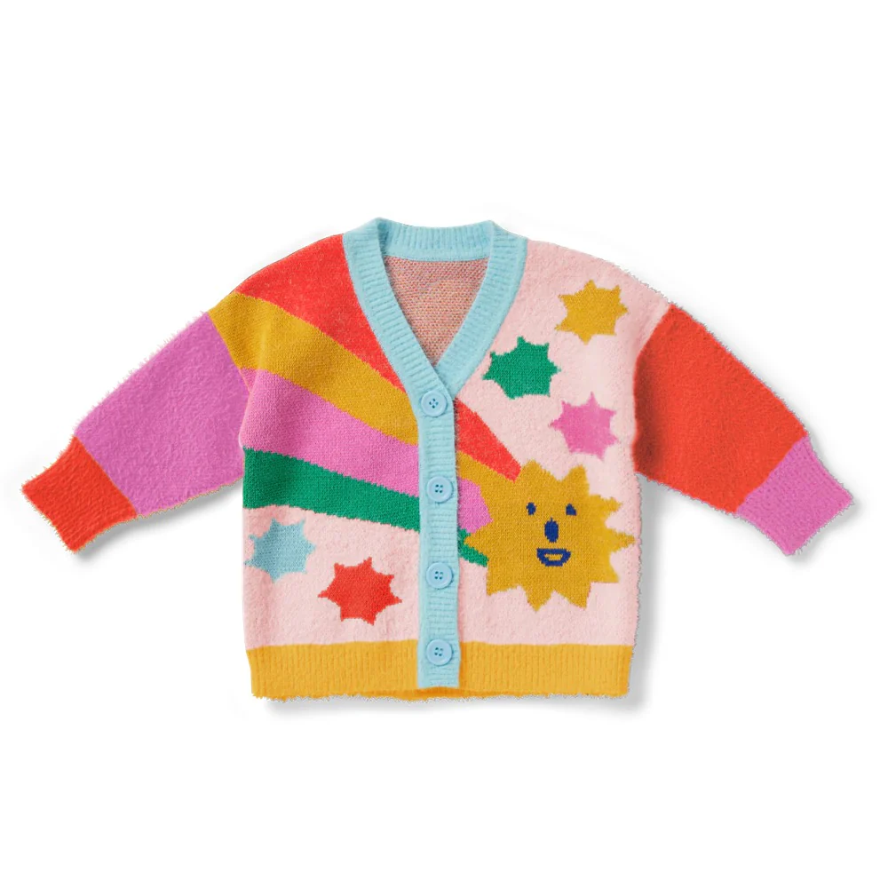Knit Cardigan - Rainbow Valley