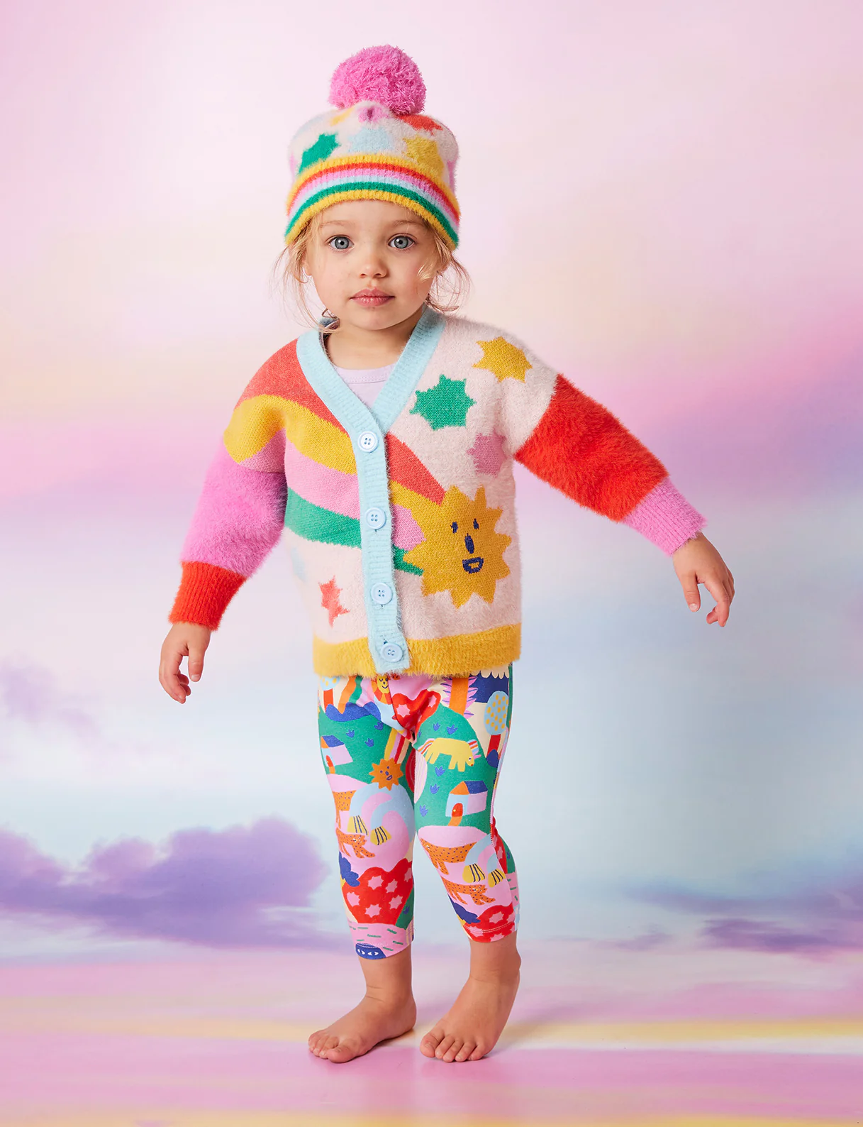 Knit Cardigan - Rainbow Valley - Image 2