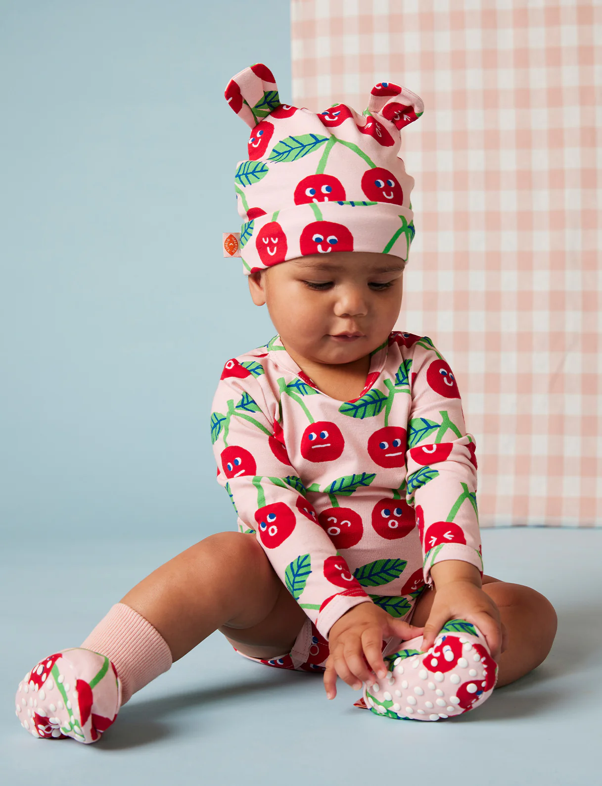 Long Sleeve Bodysuit - Cheeky Cherry - Image 2