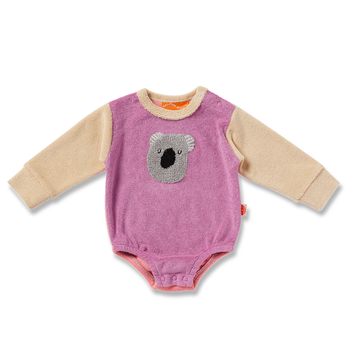 Halcyon Nights Terry Long Sleeve Bodysuit - Koala