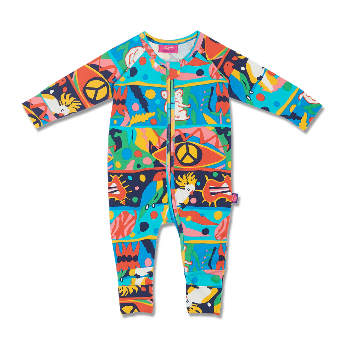 Halcyon Nights Long Sleeve Romper - Bush Paradise