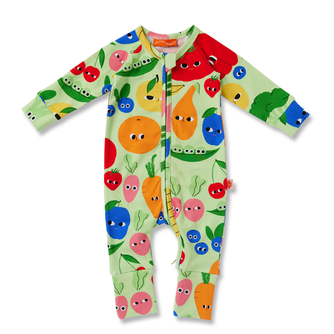 Long Sleeve Zipsuit - Happy Harvest