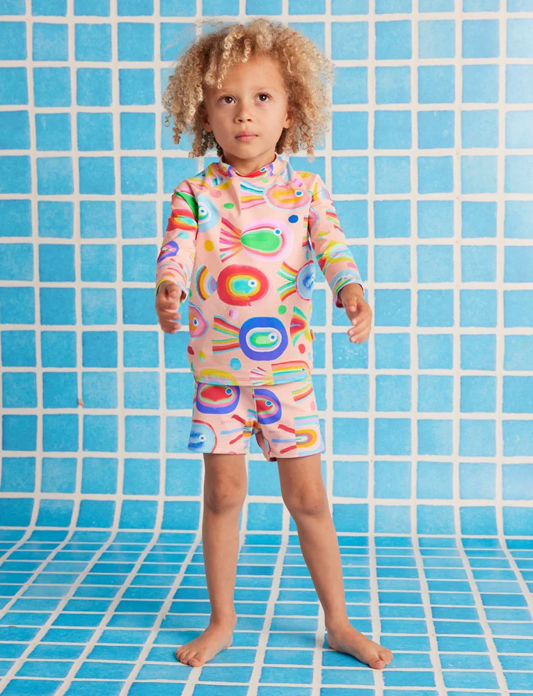Long Sleeve Rash Vest Fancy Fins - Image 2