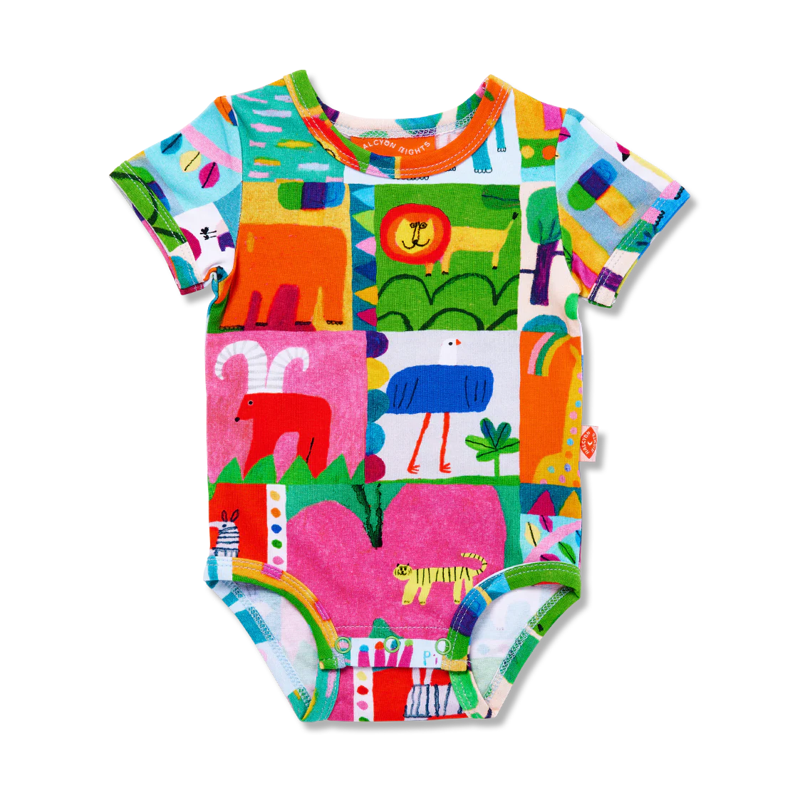 Halcyon Nights Safari Park Short Sleeve Bodysuit