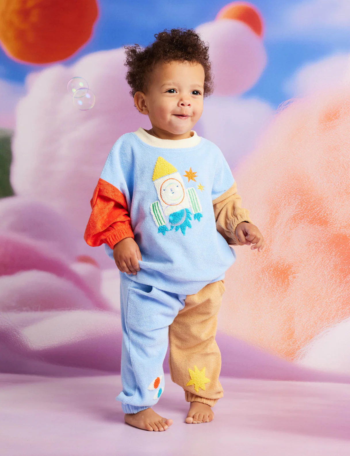 Space Blue Terry Pants - Image 5
