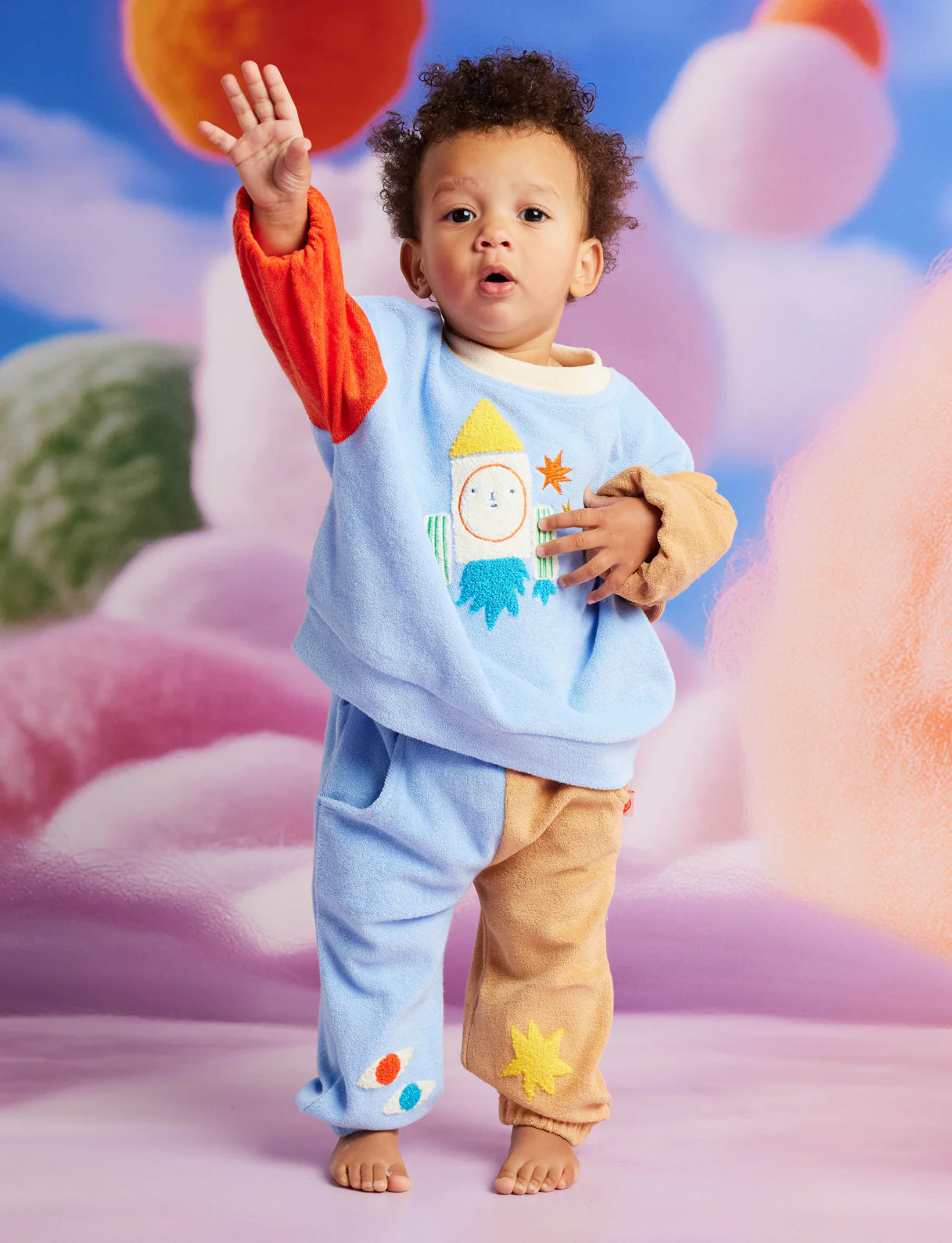 Space Blue Terry Sweater - Image 3