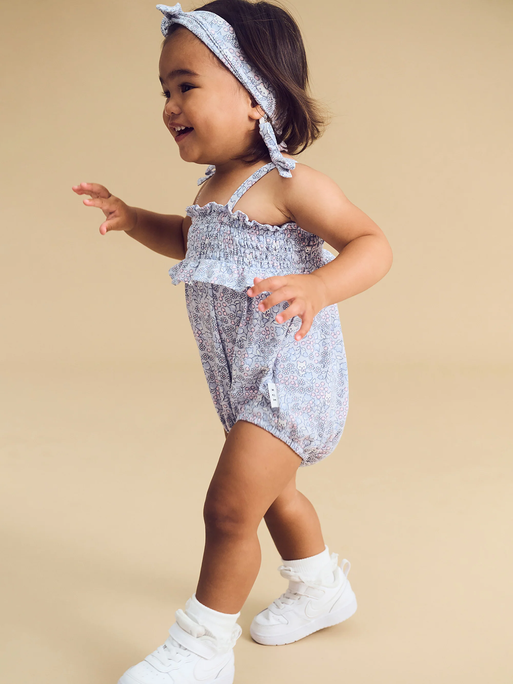 Bluebell Floral Bubble Onesie - Image 2