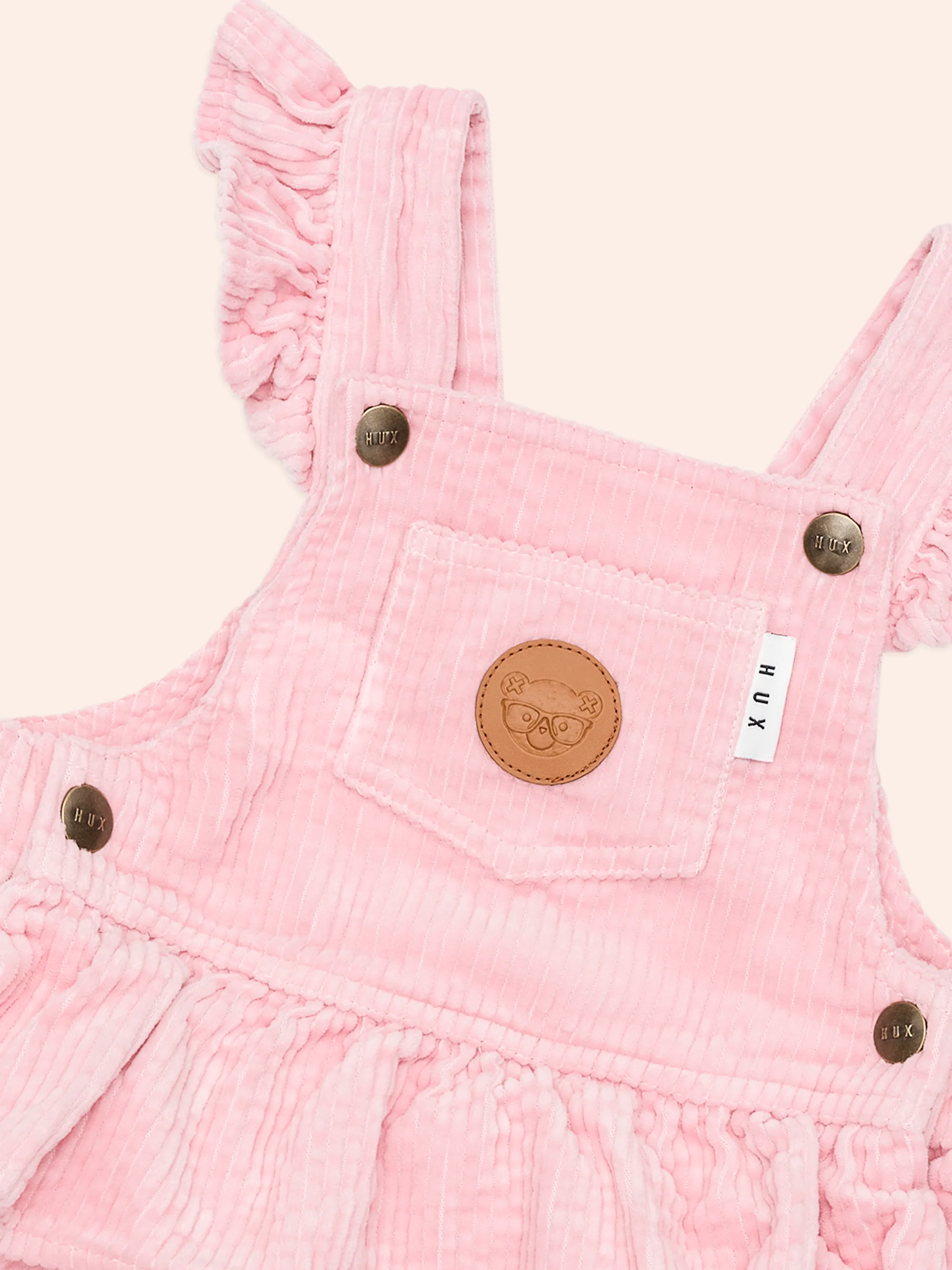Blush Cord Tiered Overall Dress - Image 3