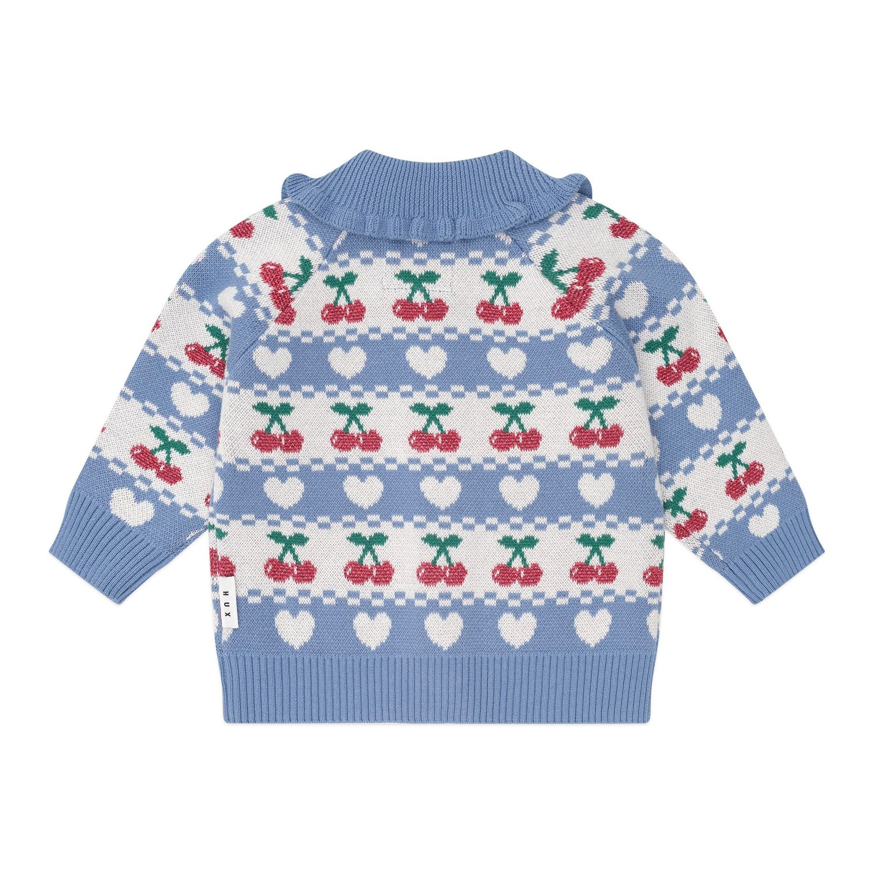 Cherry Heart Frill Collar Knit Cardi - Image 5