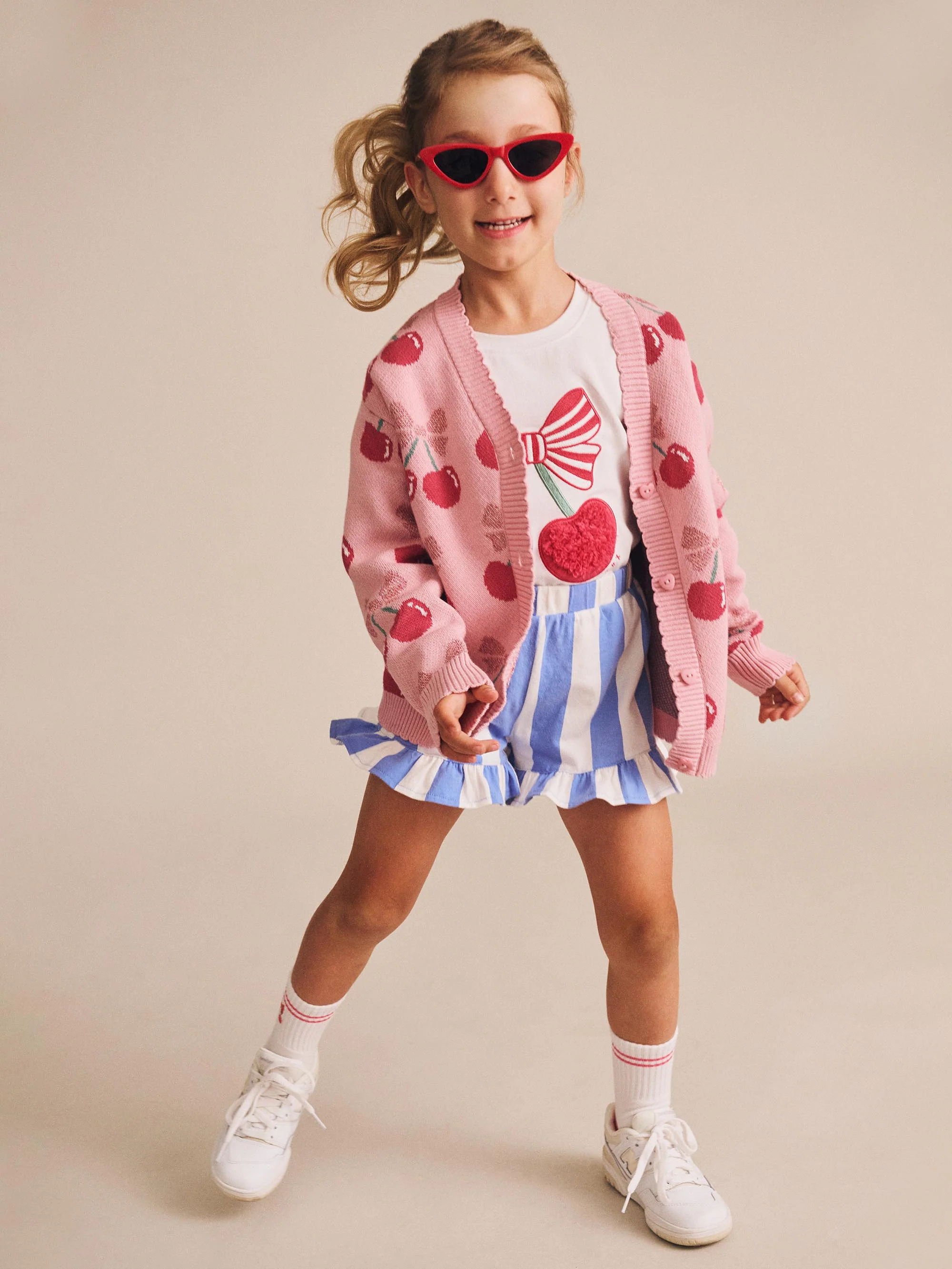 Huxbaby Cherry Pie Scalloped Knit Cardi - Image 2