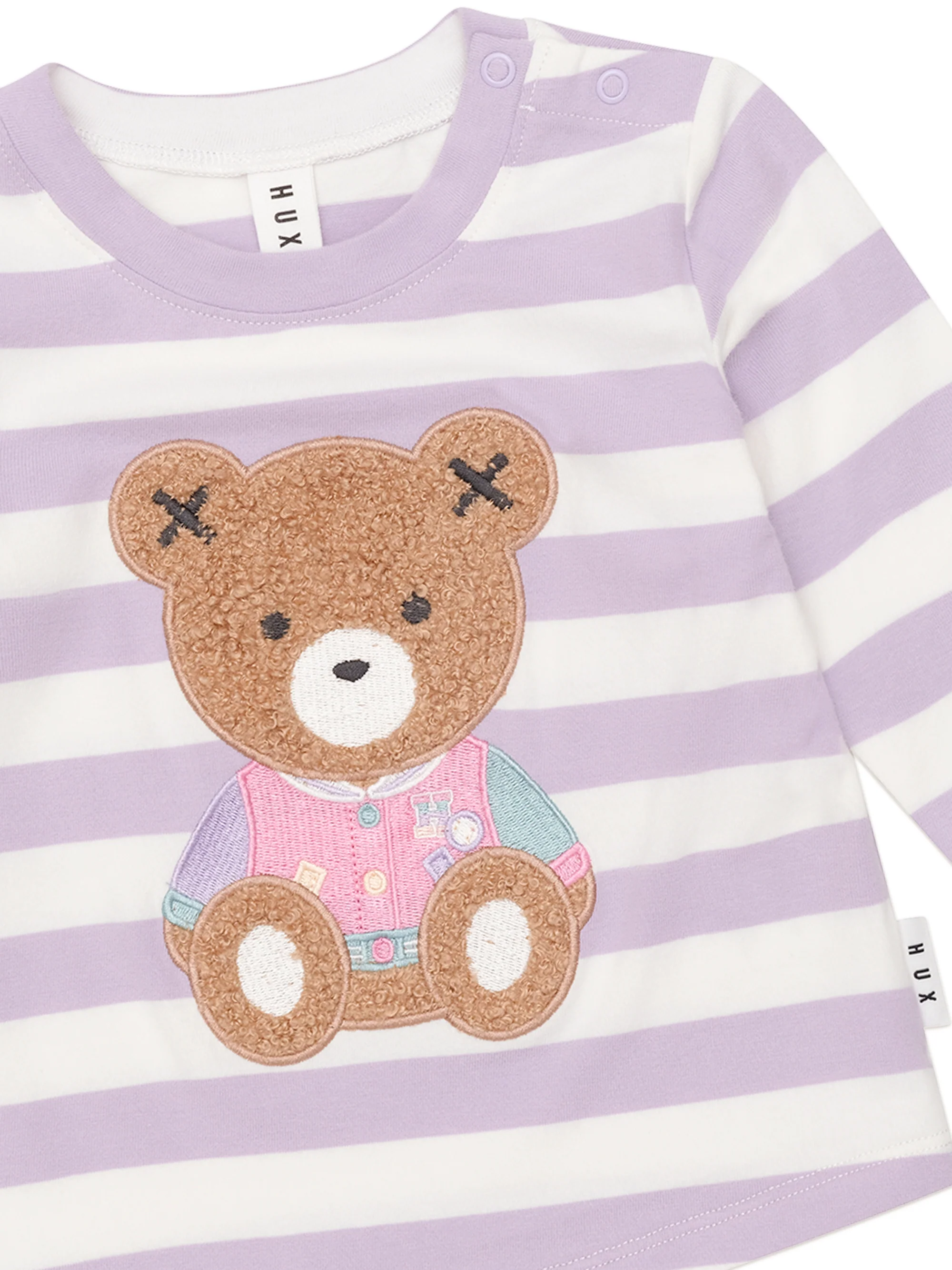 Huxbaby College Hux Orchid Stripe Top - Image 5