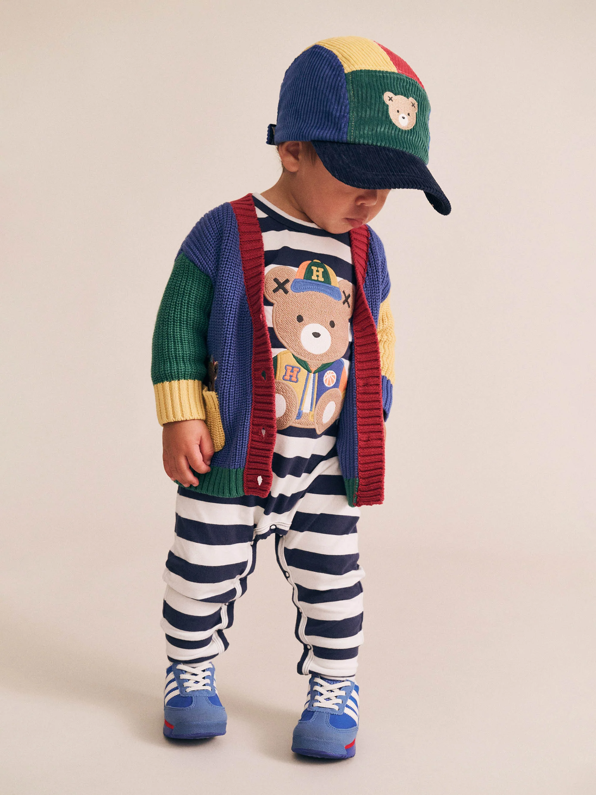 Colour Block Varsity Hux Cardi - Image 3