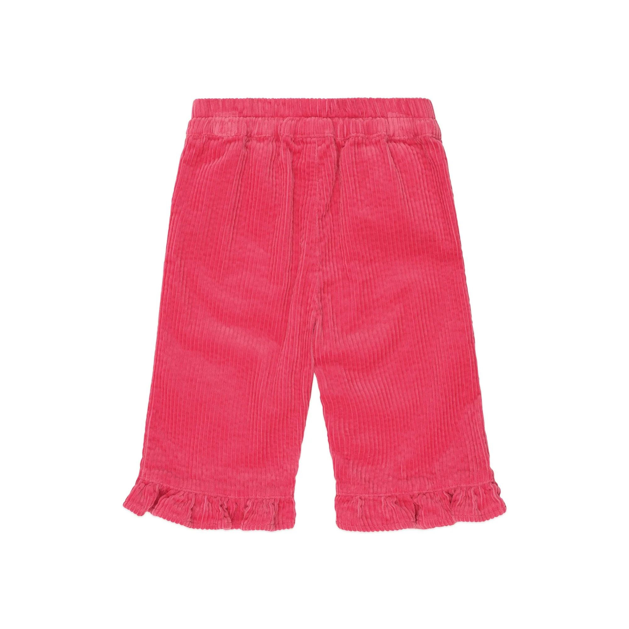 Cord Frill Hem Pant - Cherry - Image 6