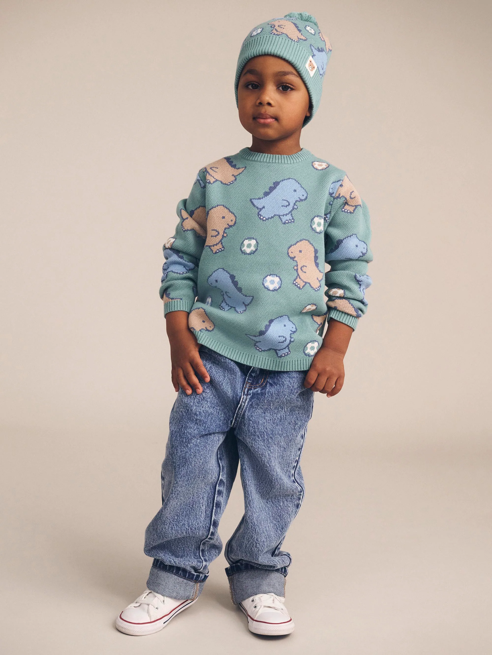 Huxbaby Dino Play Knit Jumper - Image 2