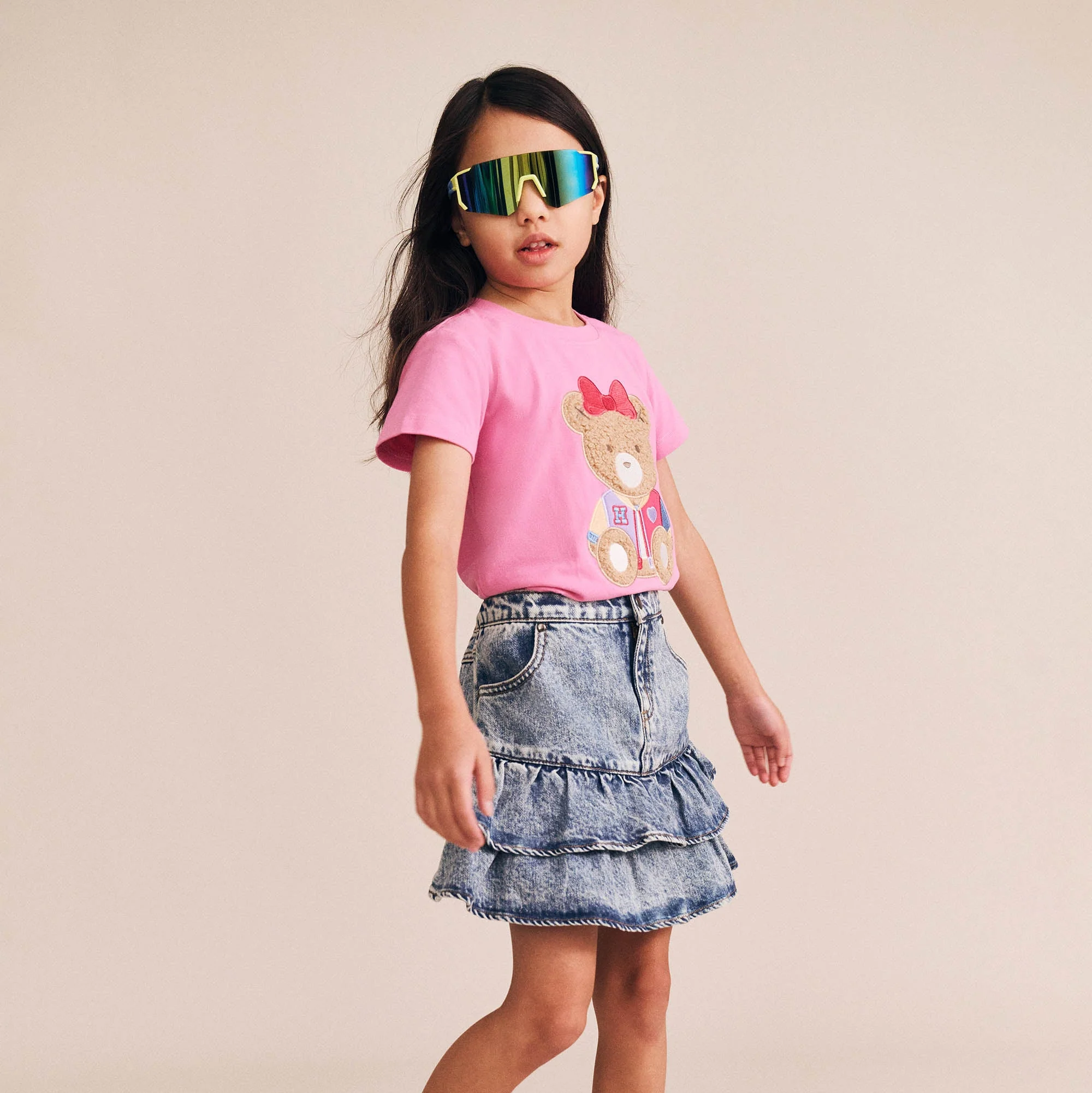 Dreamy Denim Tiered Skirt - Image 2