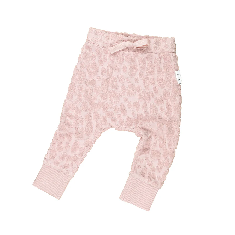 Huxbaby Drop Crotch Pant Terry - Bloom - Image 4