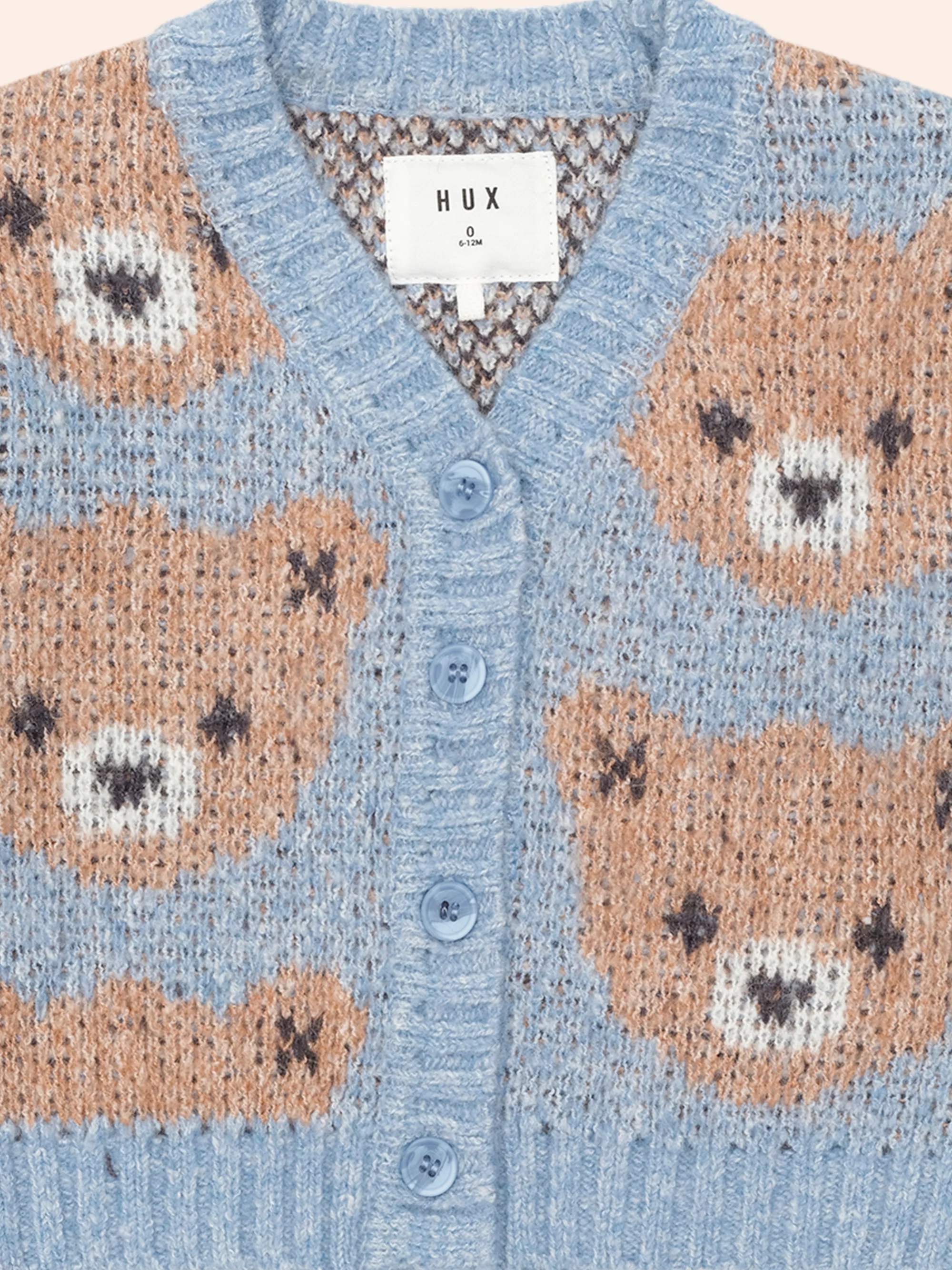 Huxbaby Dusk Blue Huxbear Knit Cardi - Image 5