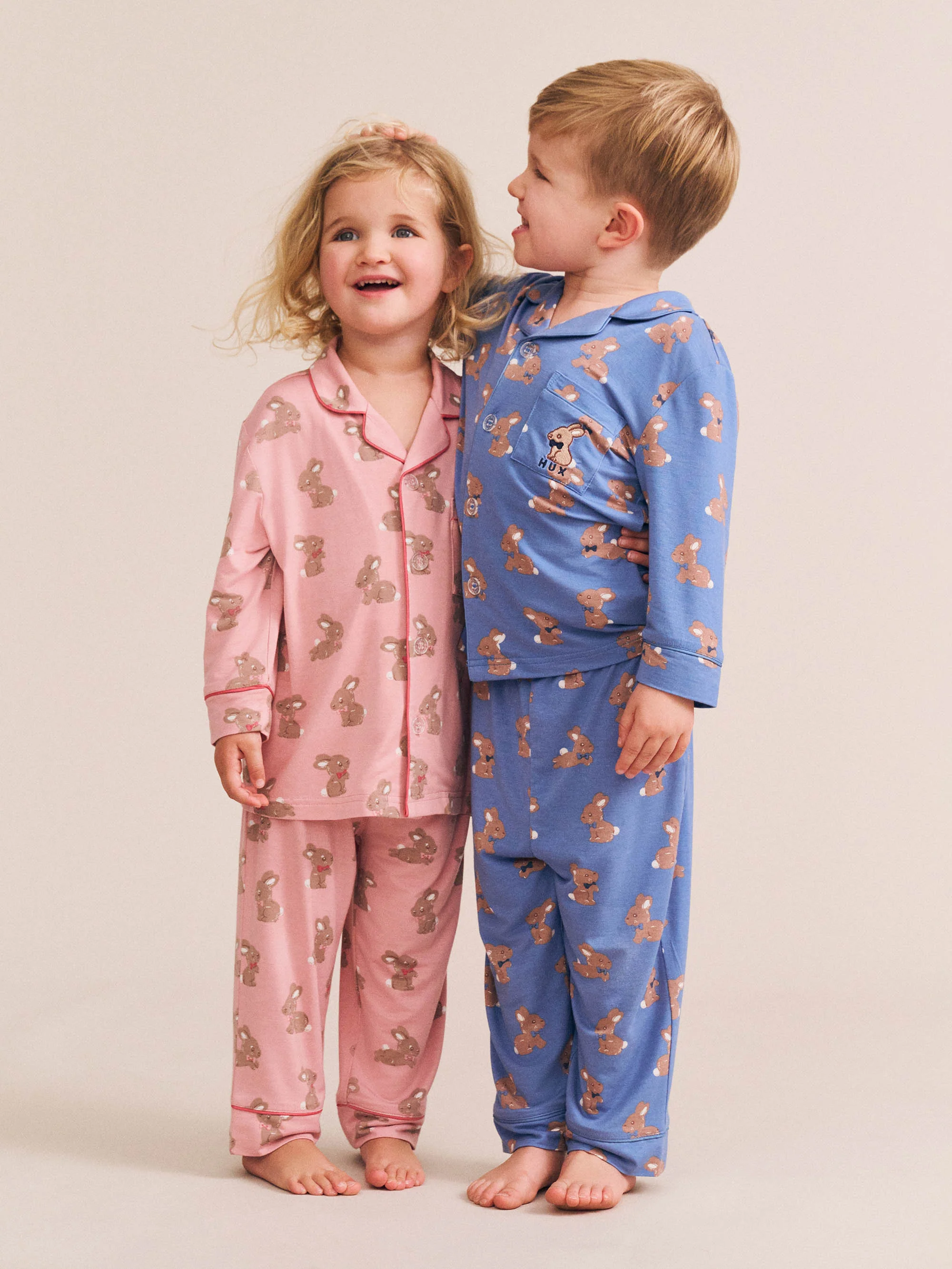 Dusty Pink Bunny Pj Set - Image 5