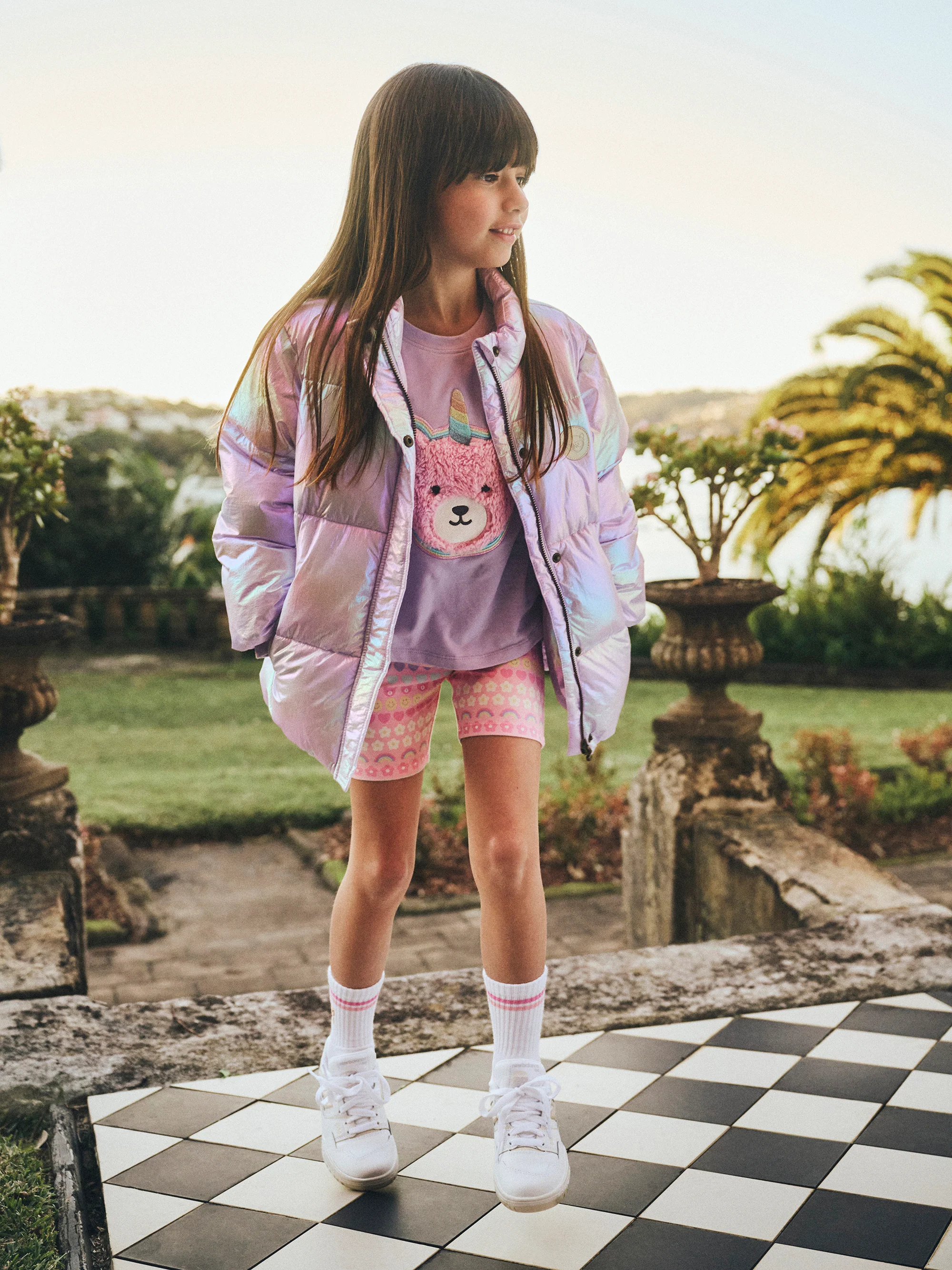 Huxbaby Emoji Rainbow Bike Short - Image 2