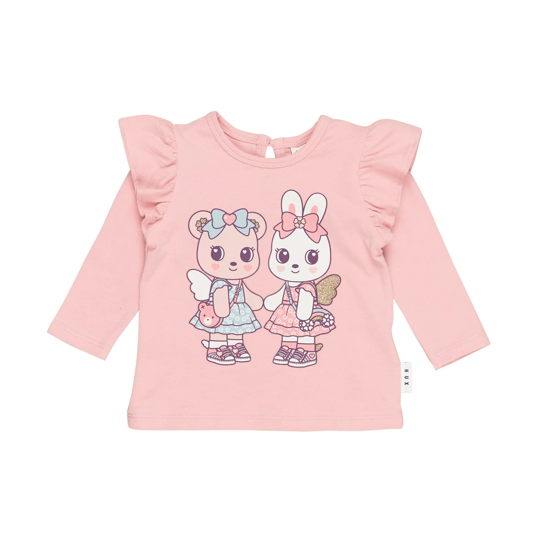 Fairy Friends Frill Top - Dusty Rose