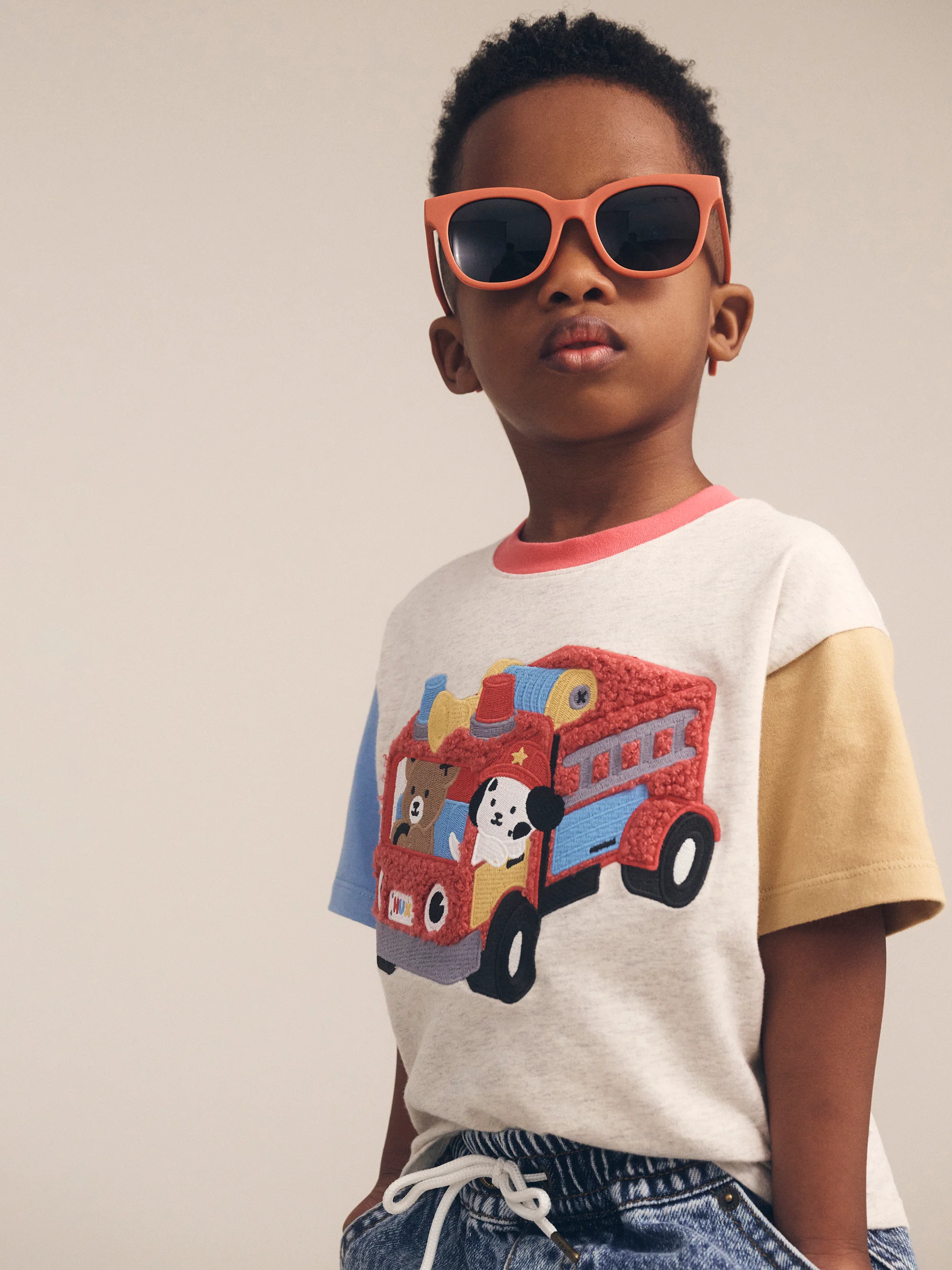Huxbaby Firetruck Hux T-Shirt - Image 3