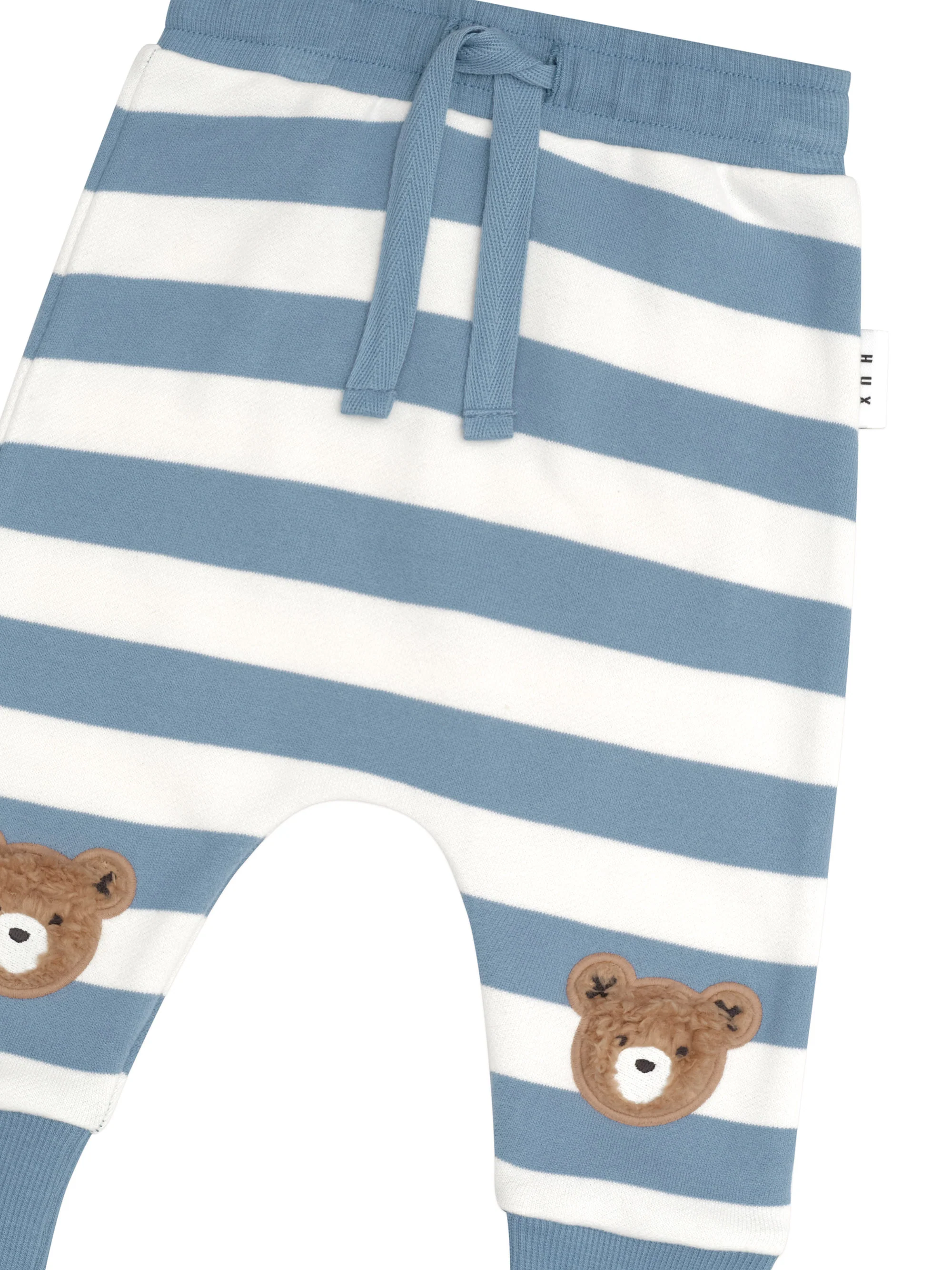 Furry Hux Stripe Drop Crotch Pant - Cornflower/Ecru - Image 4