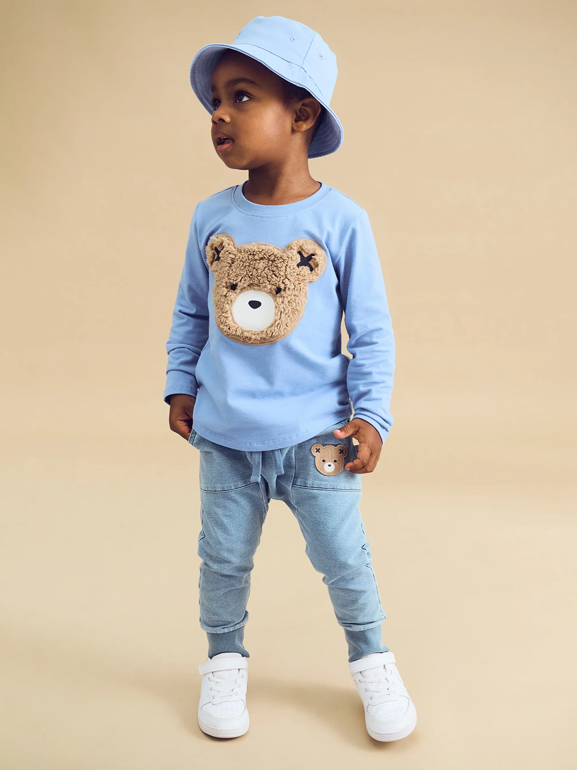 Furry Hux Top - Cornflower - Image 3