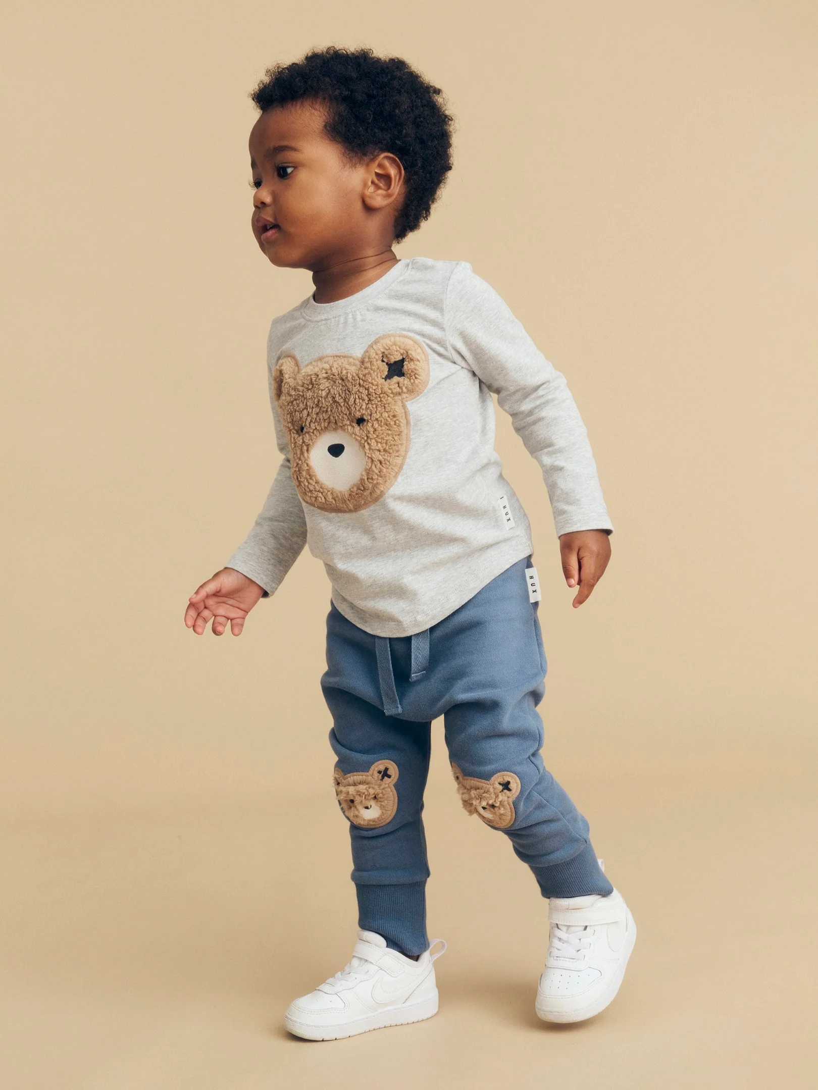 Furry Huxbear Top - Grey Marle - Image 2